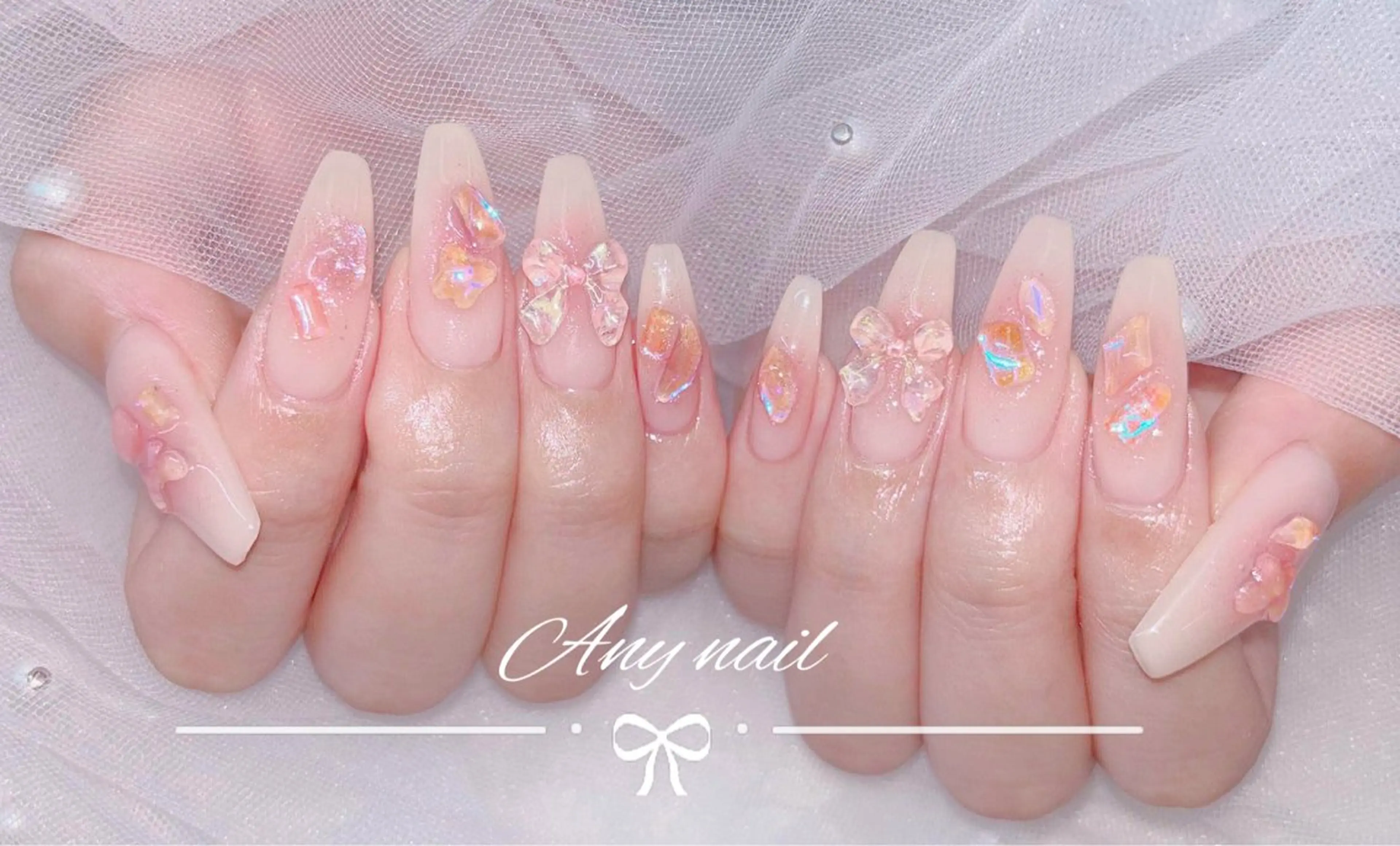 ネイル チークネイル フットネイル ジェルネイル 韓国ネイル ラメ(グリッター) ハンドネイル Any_nail新大久保店所属・Any nail新大久保店のネイルデザイン