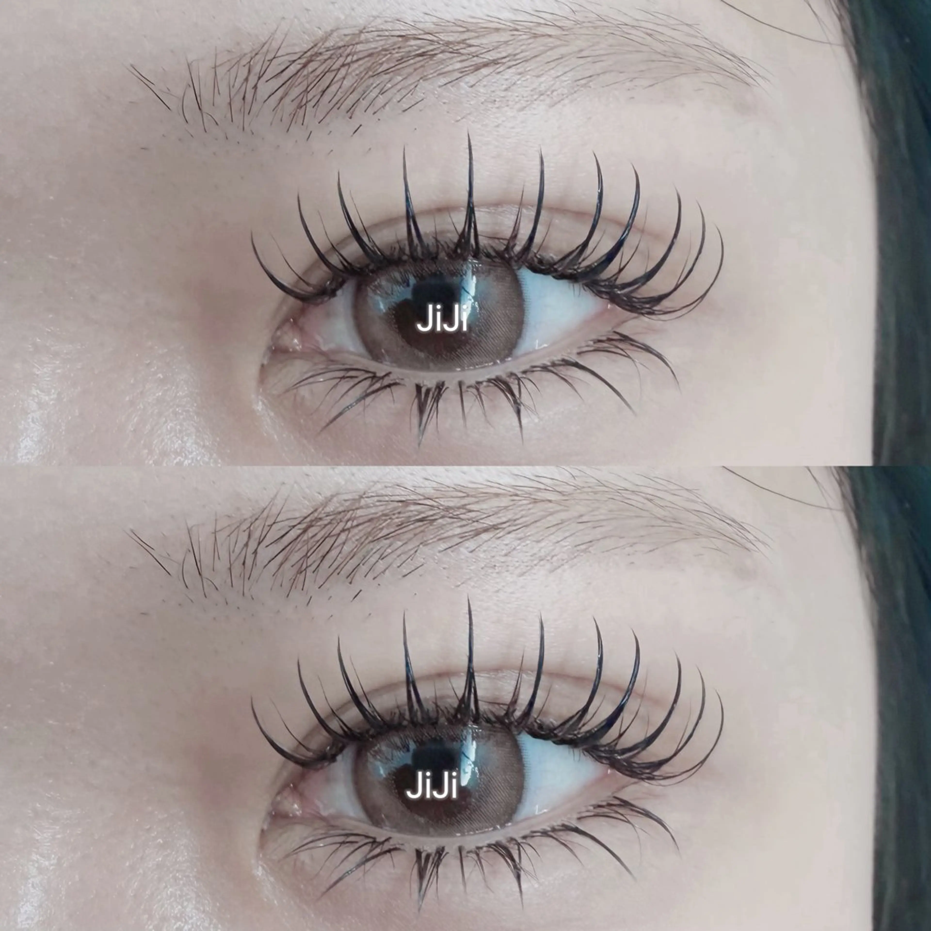 マツエク・マツパ 束感まつ毛 パリジェンヌラッシュリフト セクシー 下まつげエクステ 💎💎JiJi 💎💎のマツエク・マツパデザイン