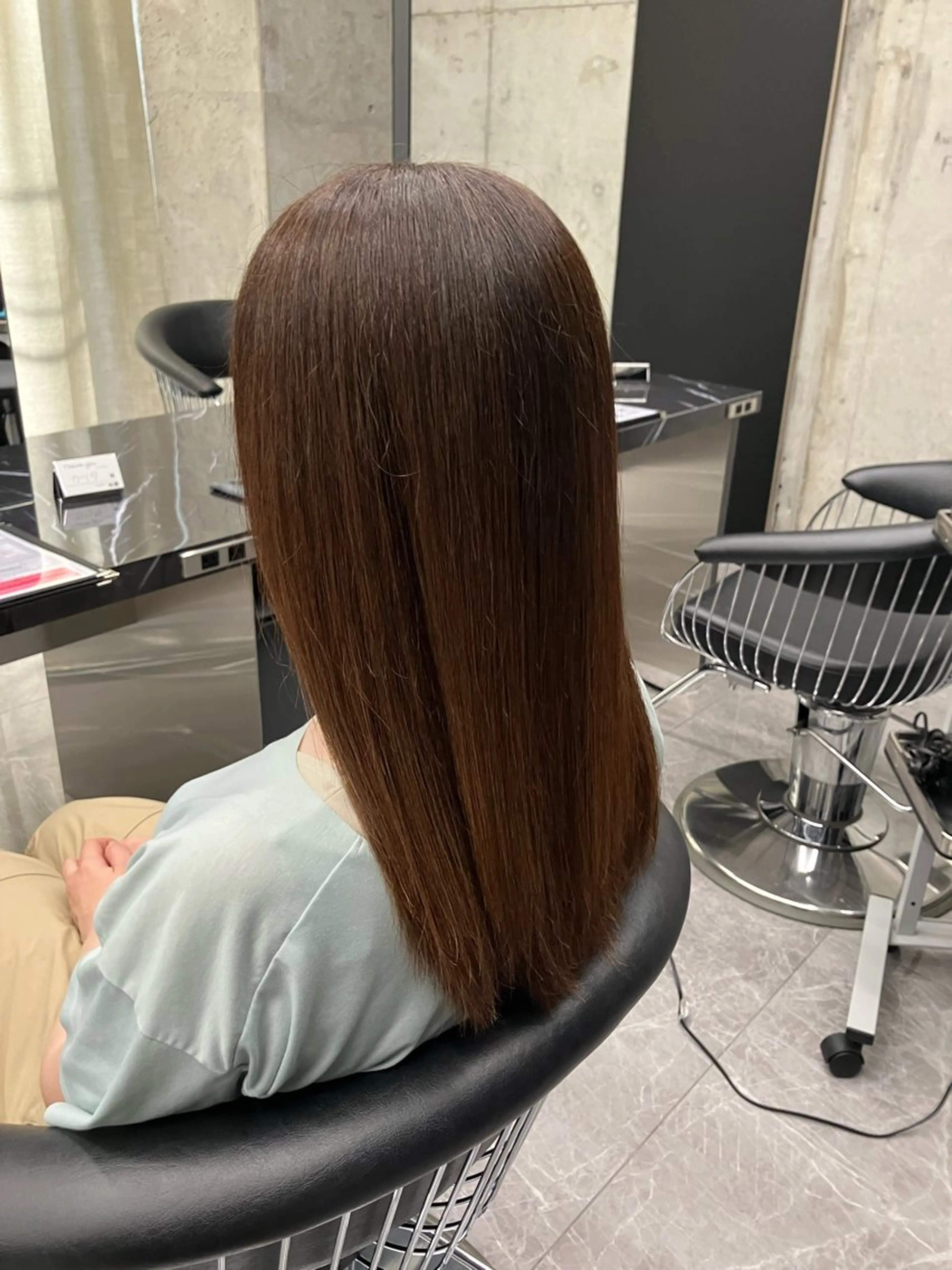 セミロング カラー ヘアカラー トリートメント 【感動の美髪矯正】 溝の口/佐藤那都💫のヘアスタイル