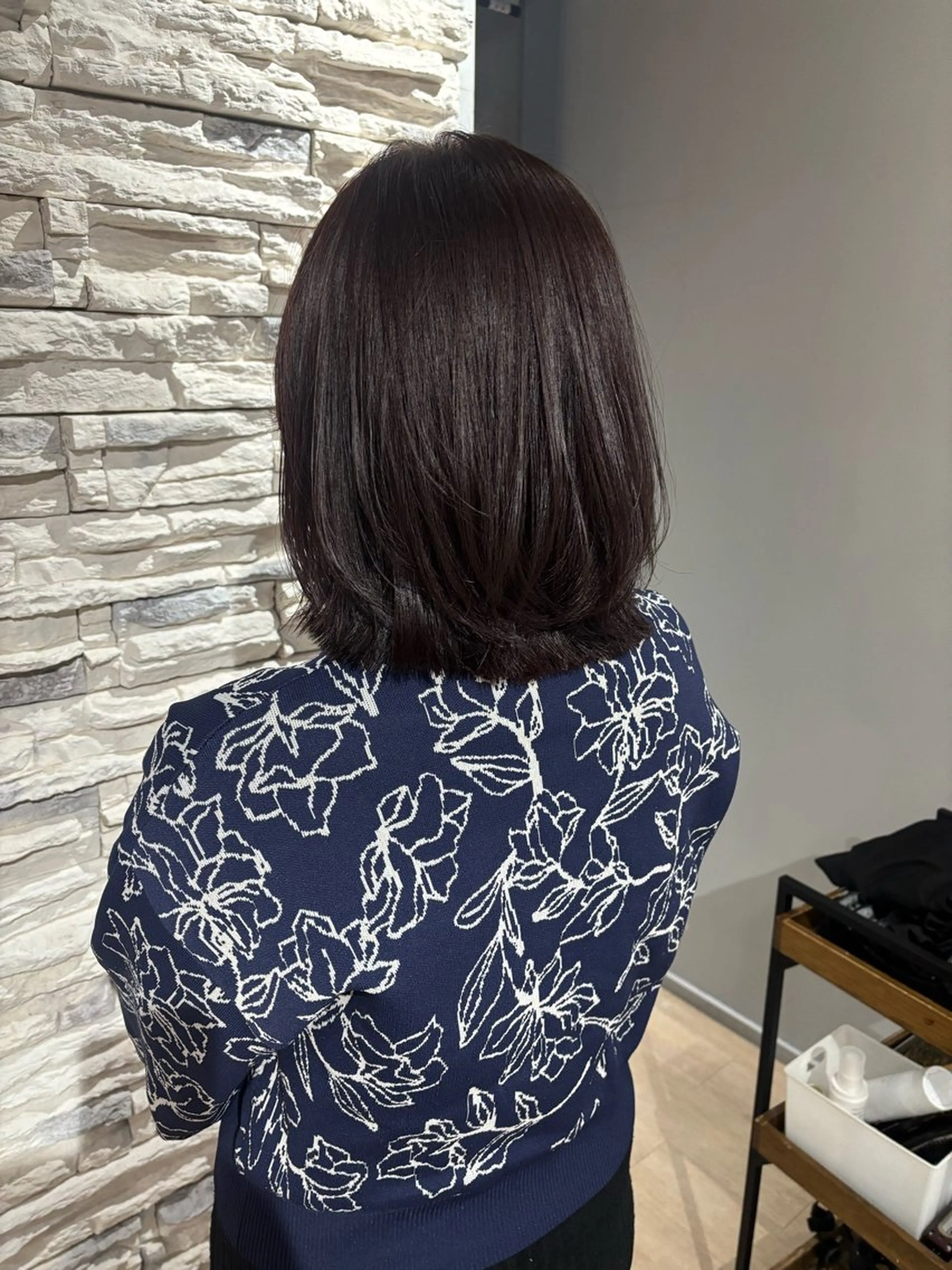 ミディアム カラー ボブレイヤー ボブ レイヤーカット カット ヘアカラー Maki /カラー/ブリーチのヘアスタイル