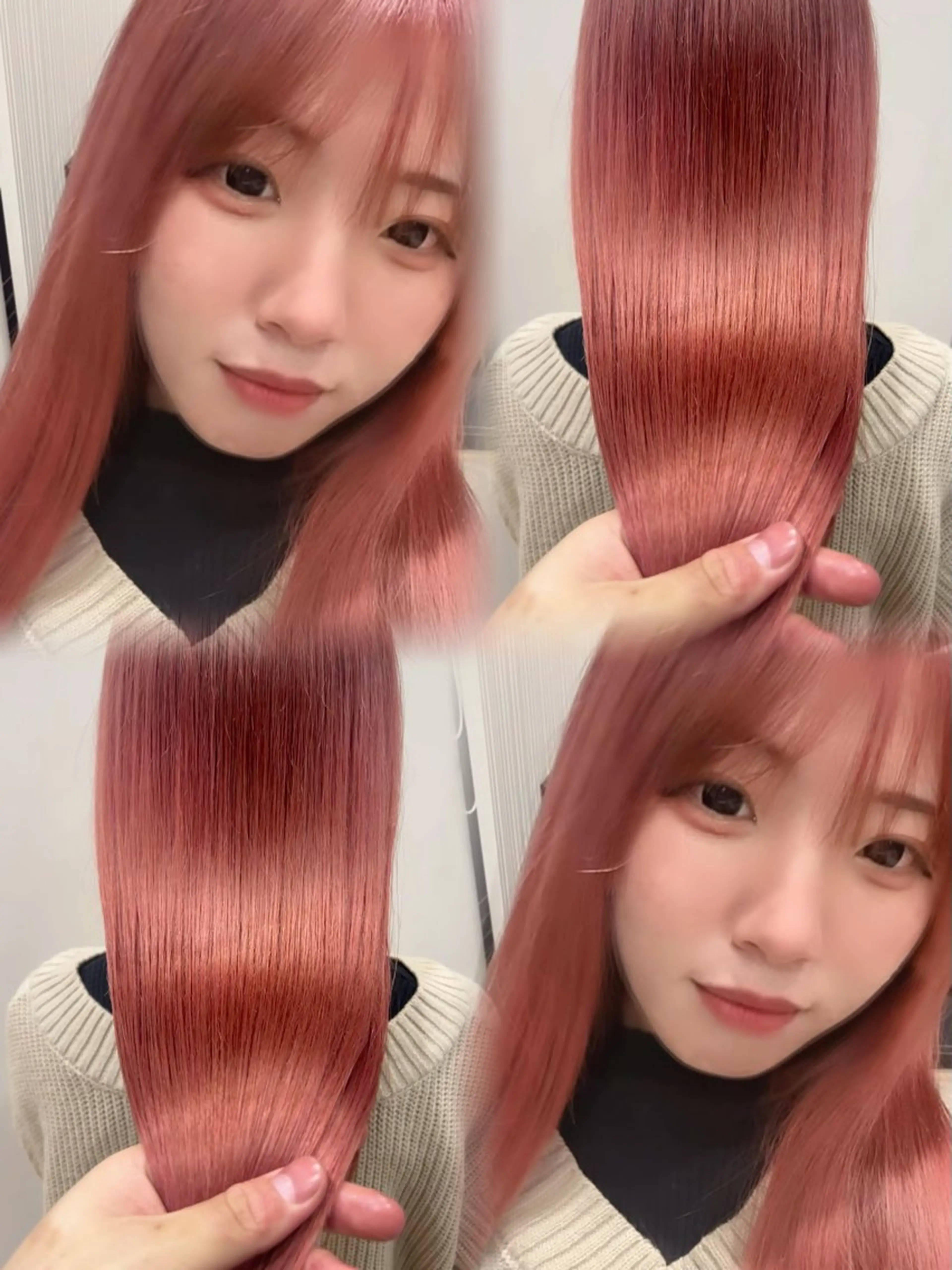 ロング ヘアカラー 韓国ヘア🇰🇷 藤江 広人のヘアスタイル