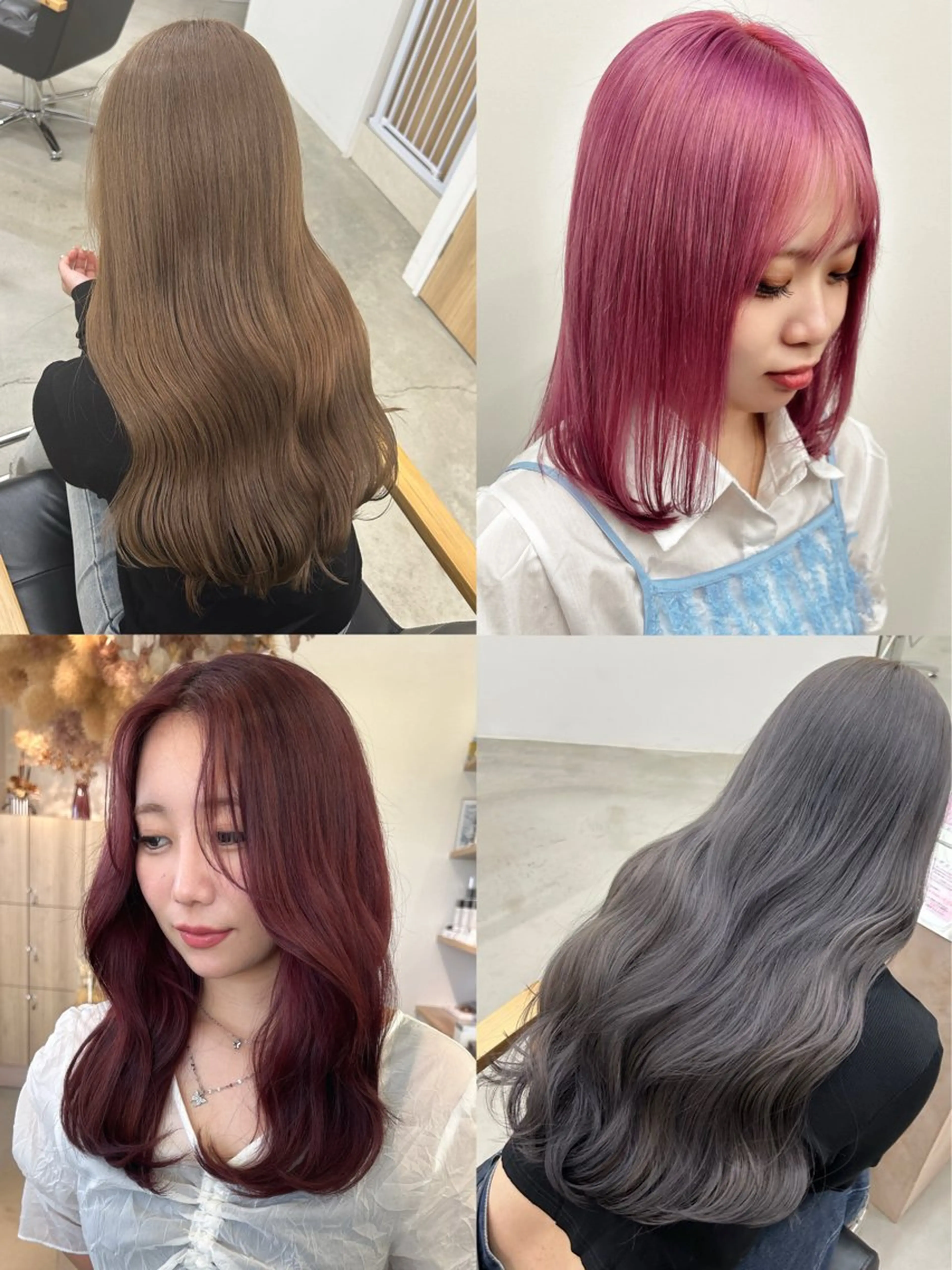 ロング カラー ヘアカラー noa  🦋 ブリーチ/暖色のヘアスタイル