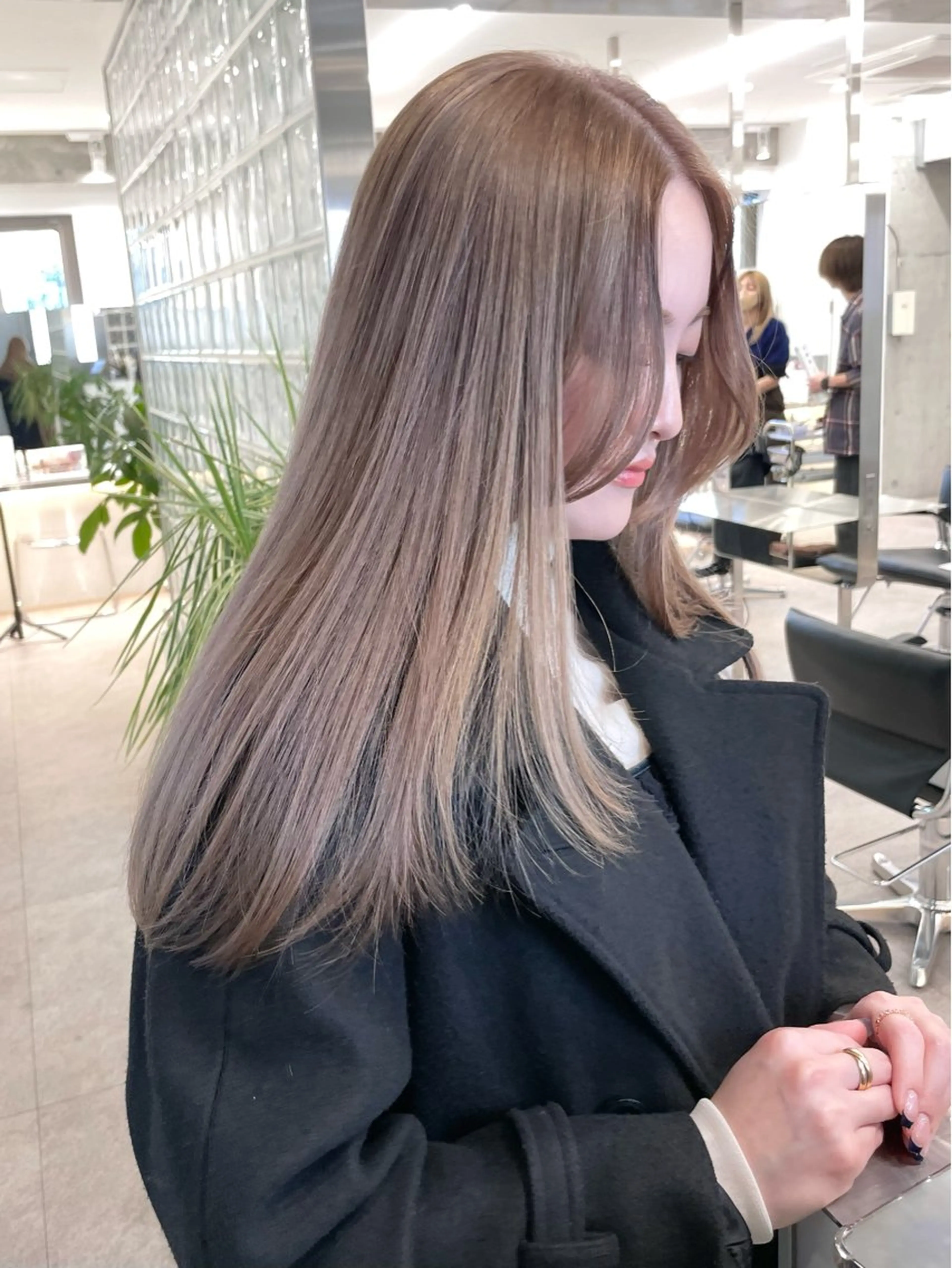 ロング カラー 酒井 竜也のヘアスタイル