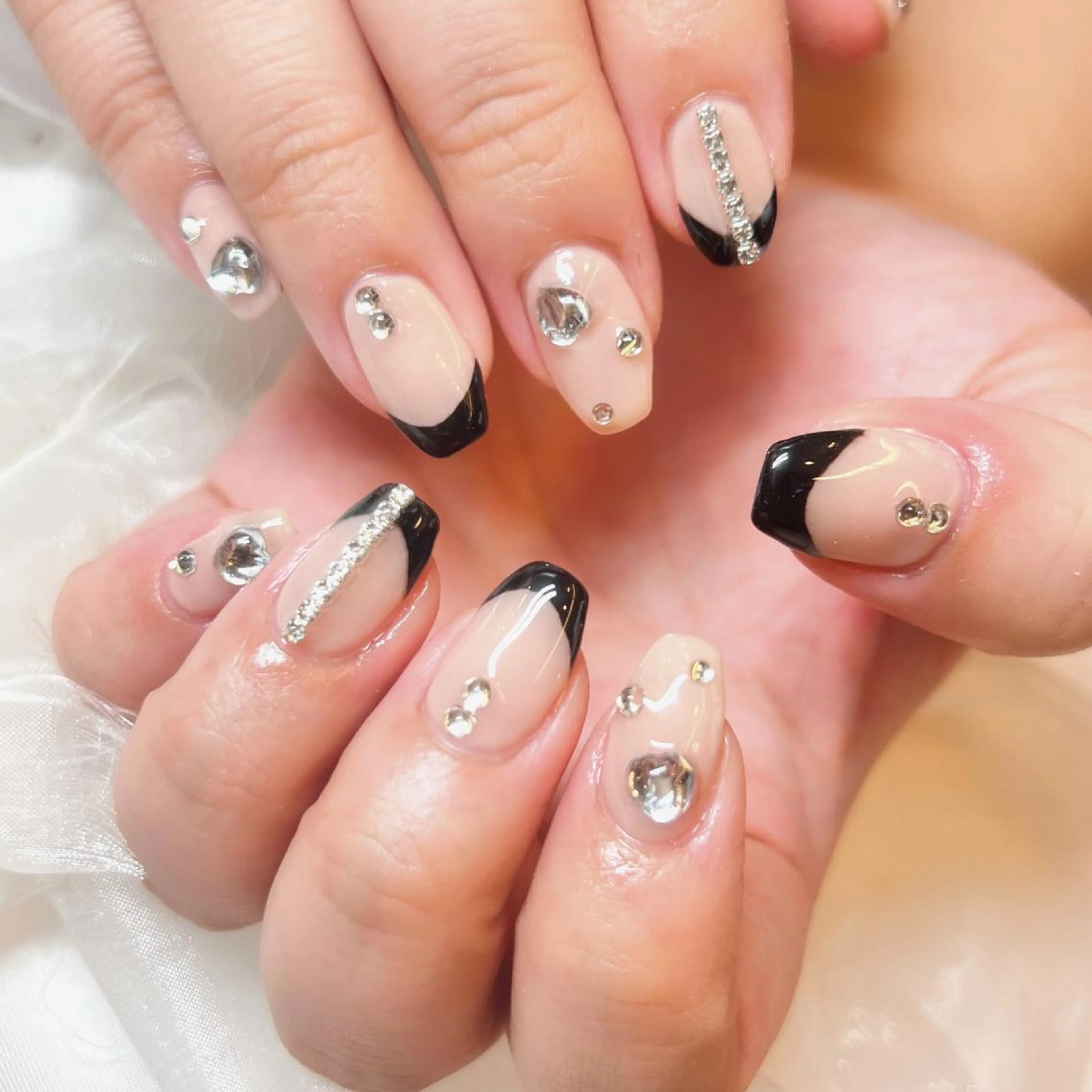 ネイル アートネイル オーロラネイル 桜ネイル ジェルネイル 韓国ネイル ハンドネイル clover nailのネイルデザイン