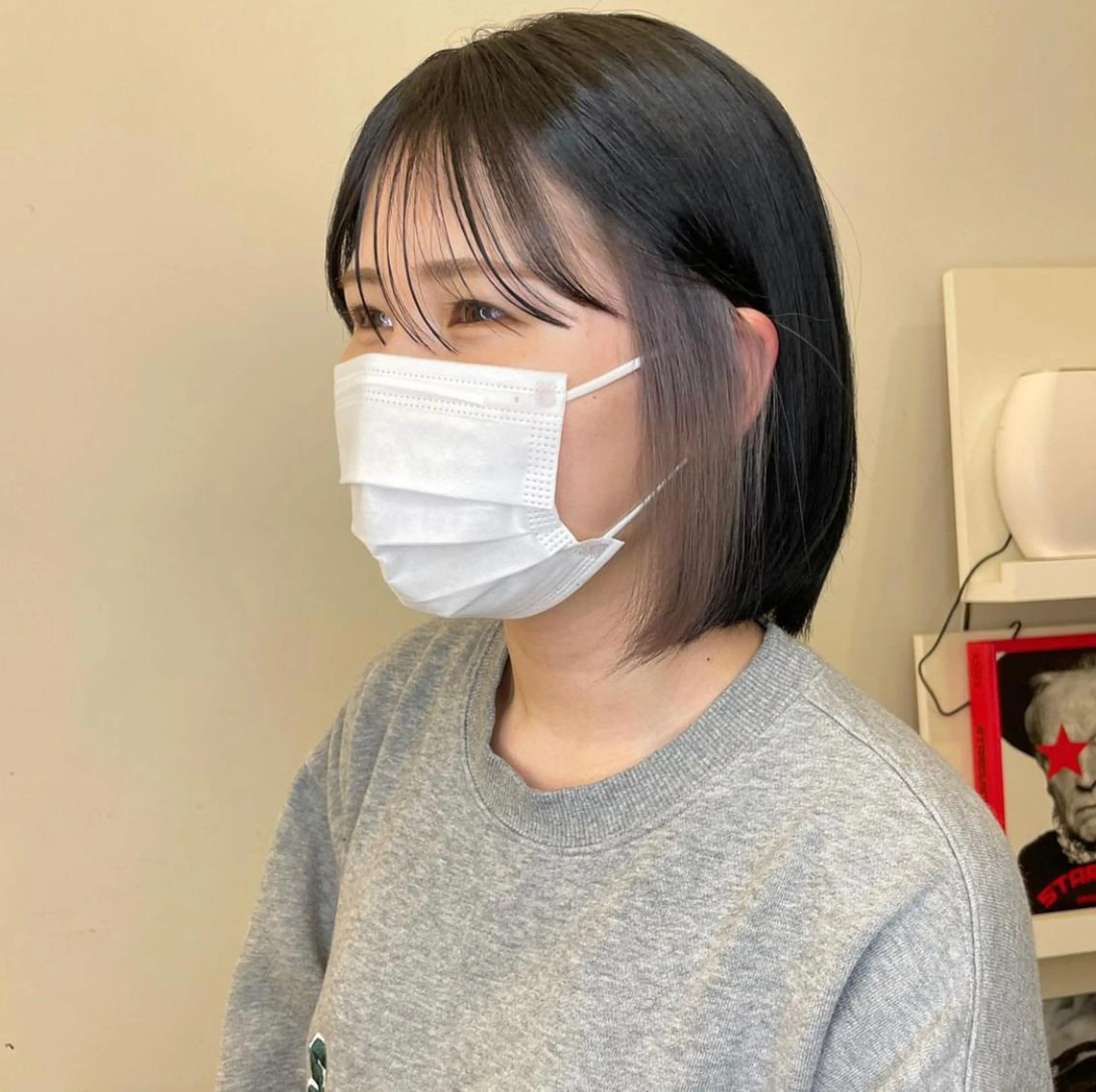 ミディアム LINE.ai所属・mei／周南 ／ぷつっと／レイヤーのヘアスタイル