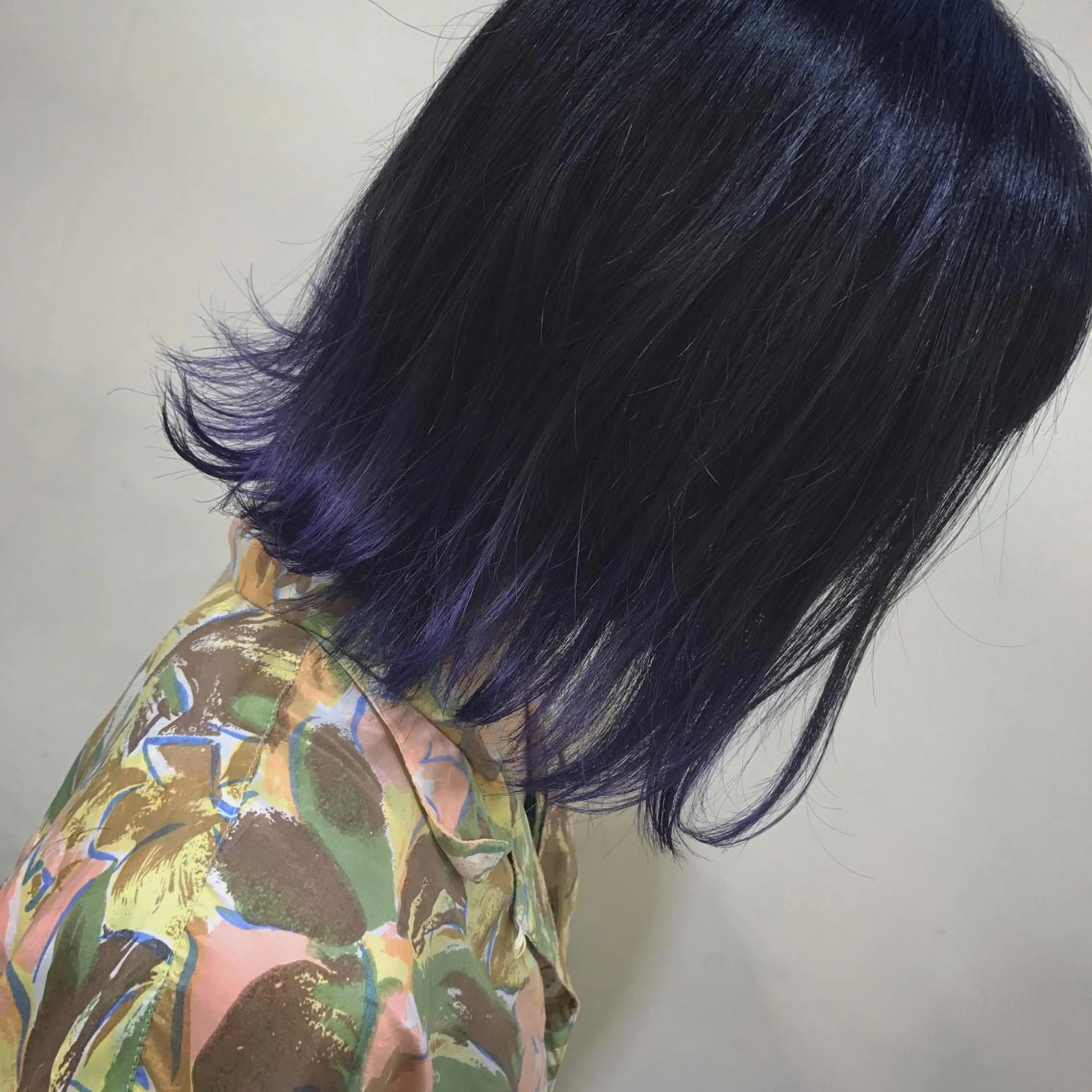 ショート カラー グラデーションカラー AMI ウルフパーマ/メンズのヘアスタイル