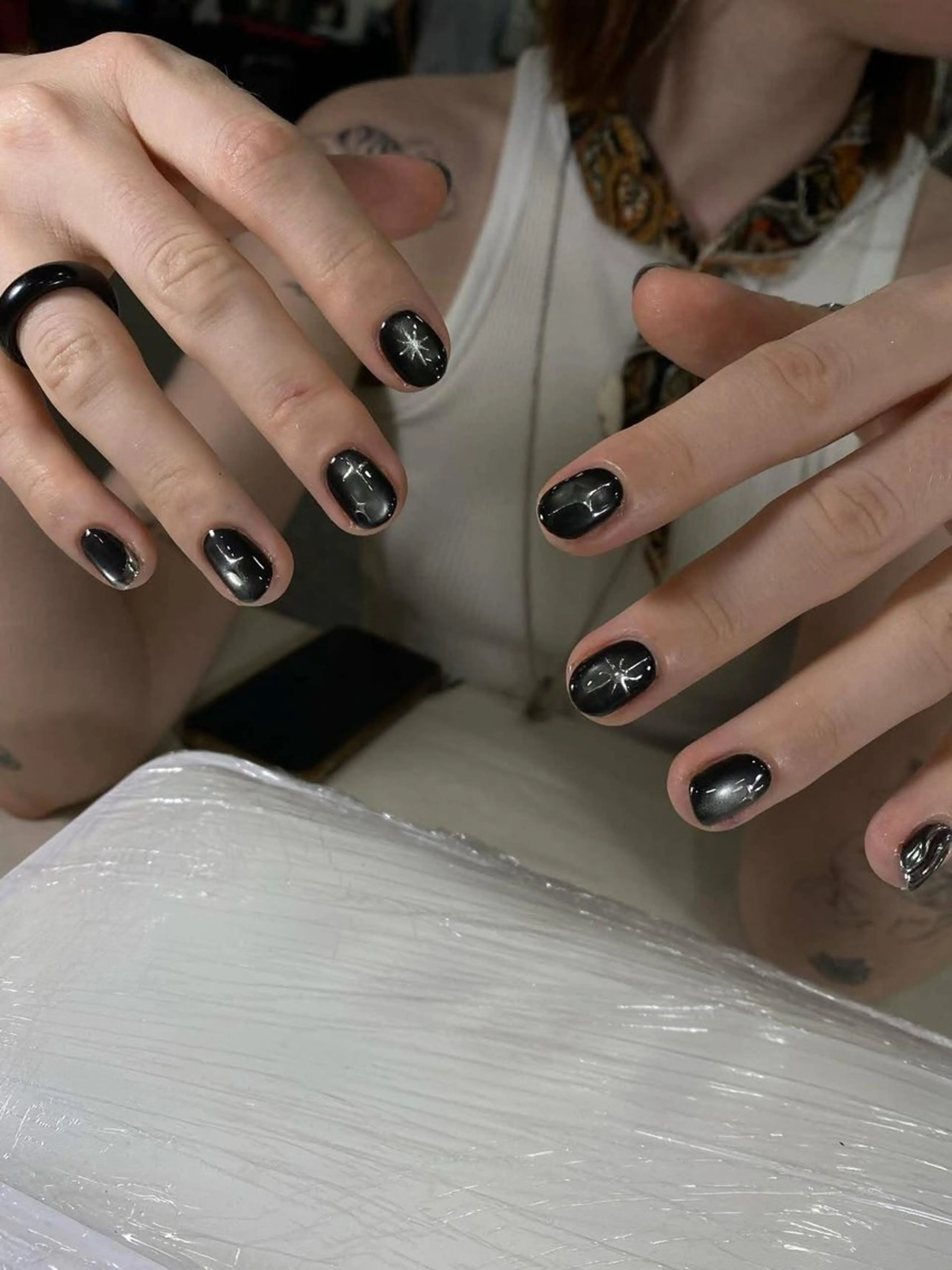 ネイル マグネットネイル ハンドネイル ハンドケア Hazuki nailのネイルデザイン