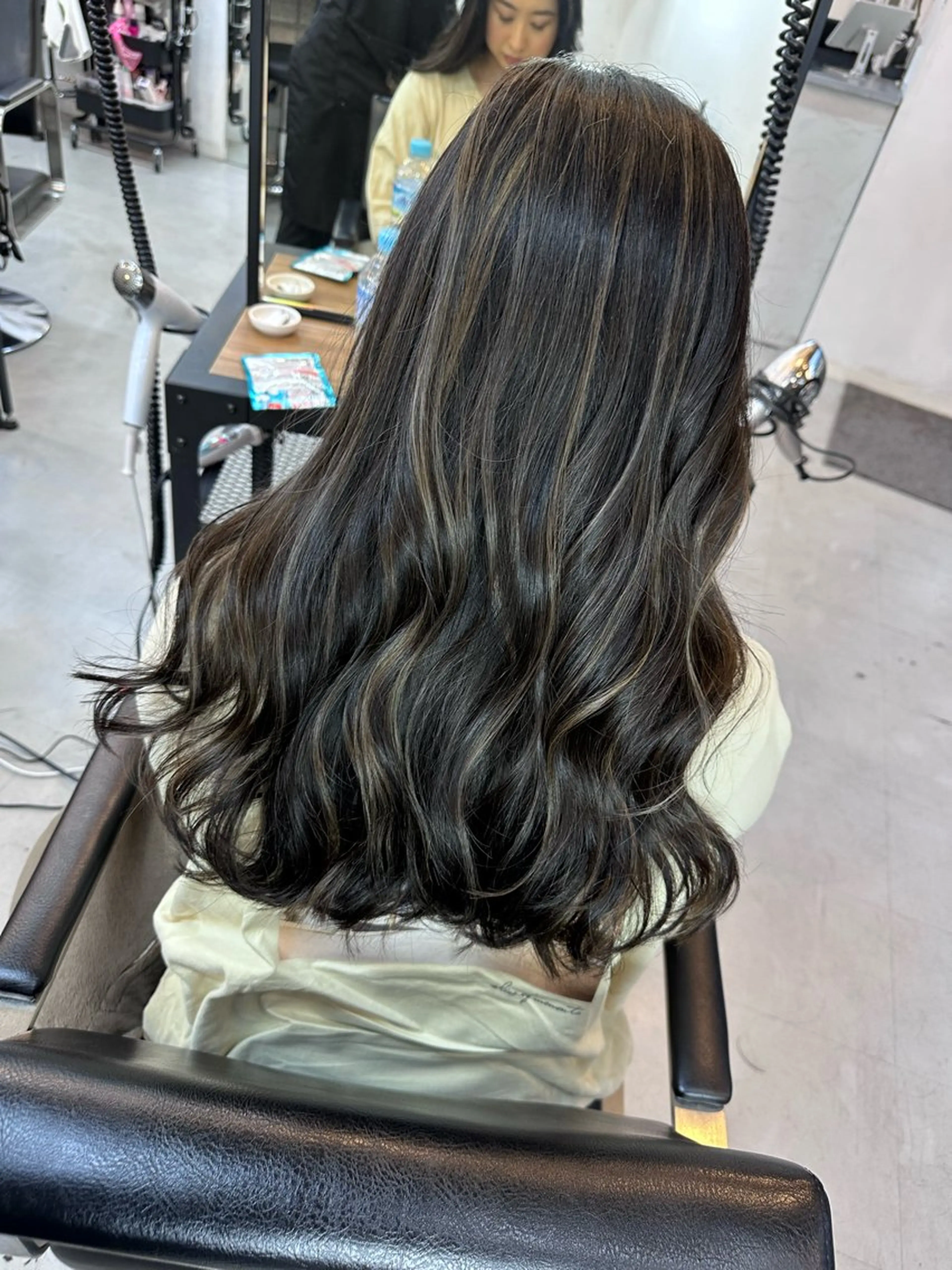 セミロング ハイライト/髪質改善 ans/黒木 和大のヘアスタイル