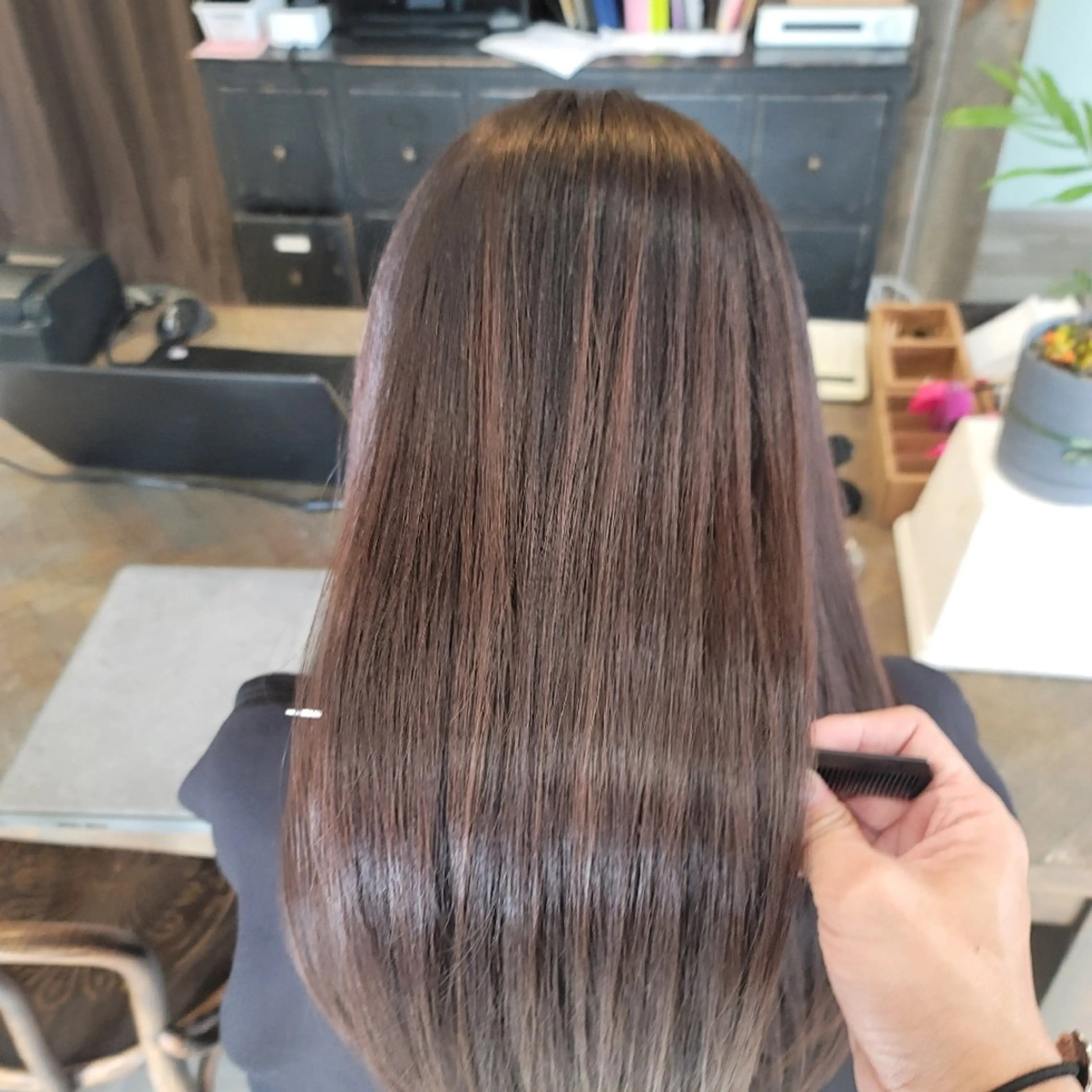 ロング くせ毛 髪質改善 カット ヘアカラー トリートメント ツヤ髪専門美容師✨️ ナカノユウキのヘアスタイル