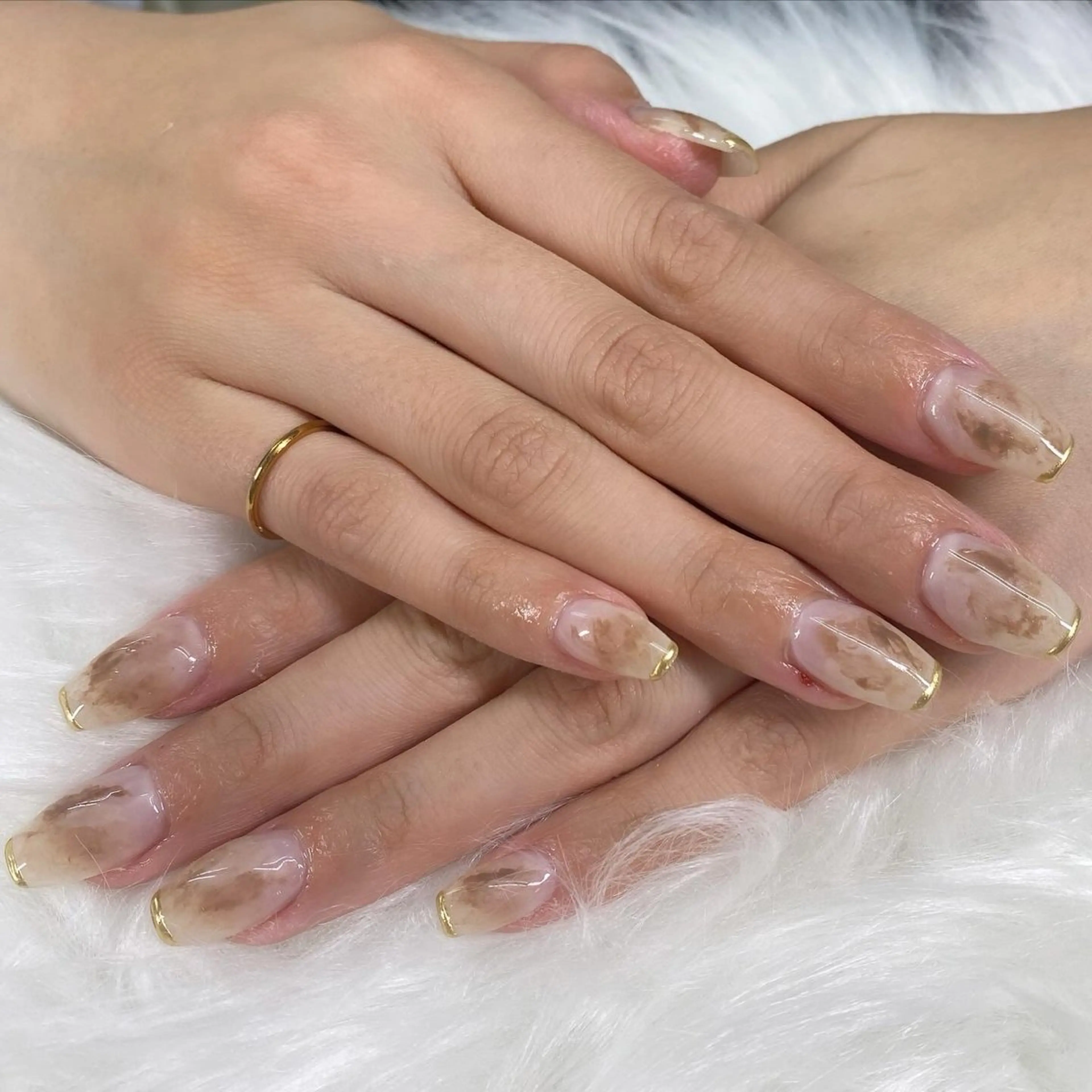 ネイル ニュアンスネイル デュアス R _宇都宮のネイルデザイン