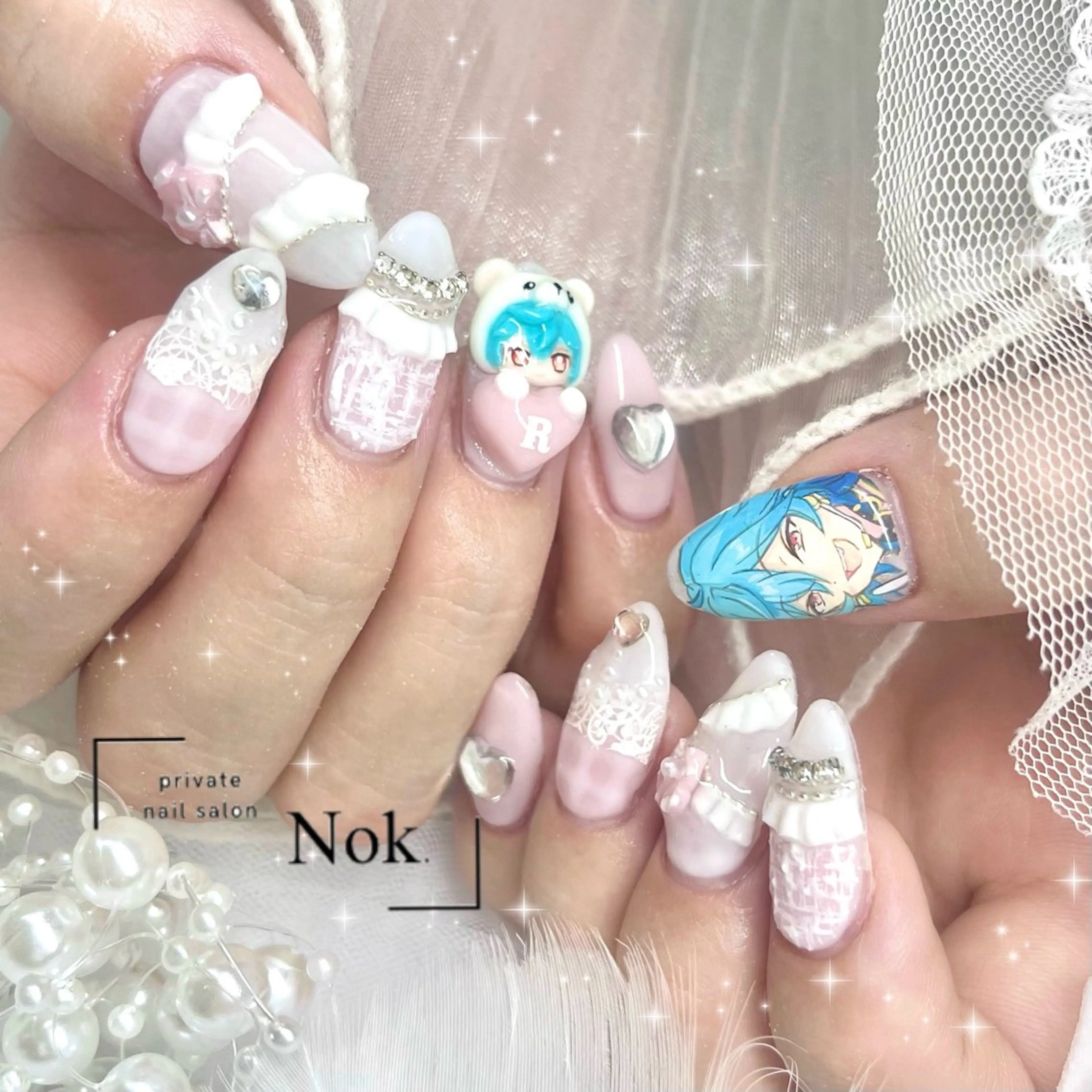 ネイル ハンドネイル 池袋痛ネイル Nok. 渡辺のネイルデザイン