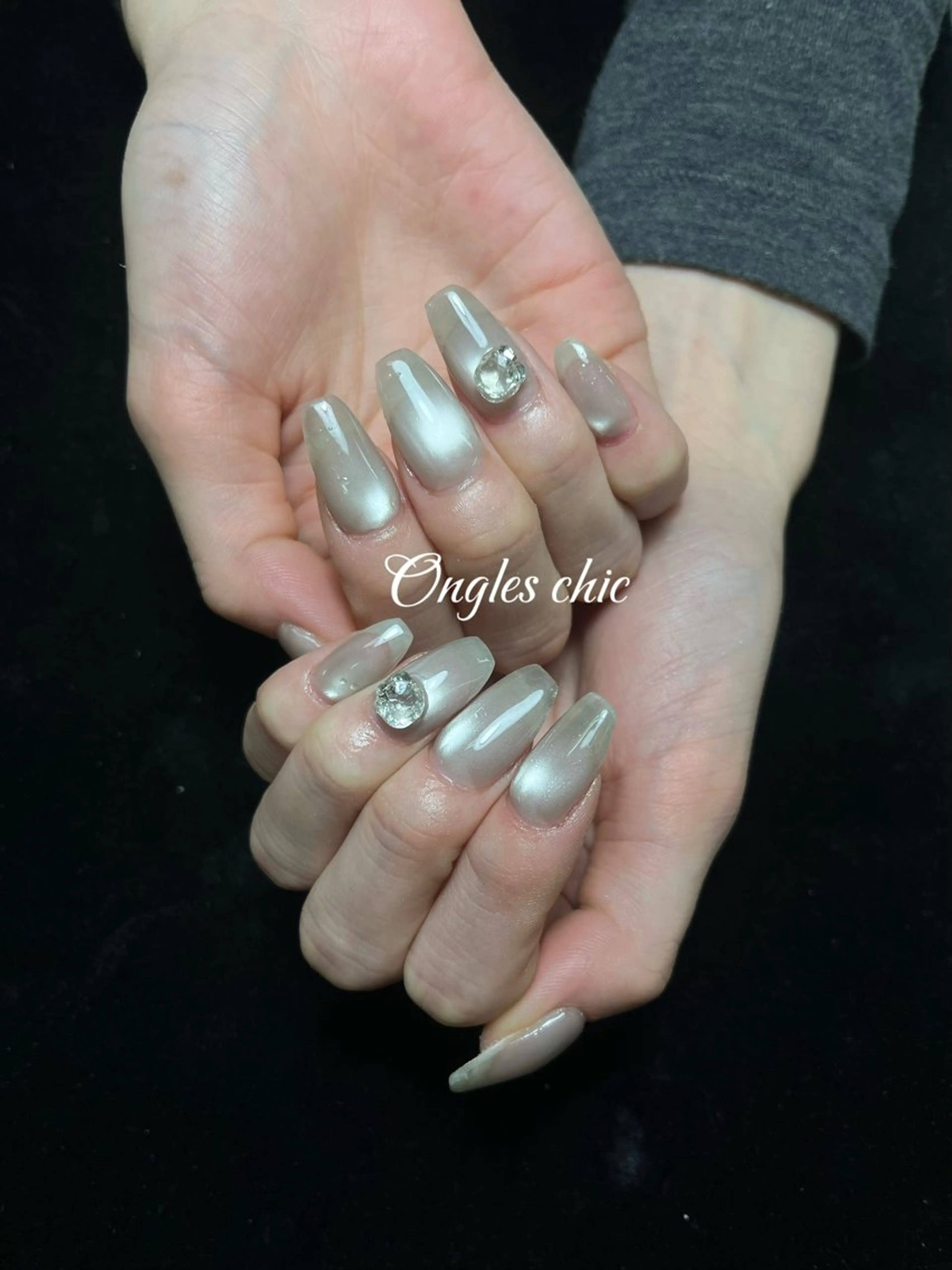 ネイル ビー玉ネイル ハンドネイル ongles chic24時間営業のネイルデザイン