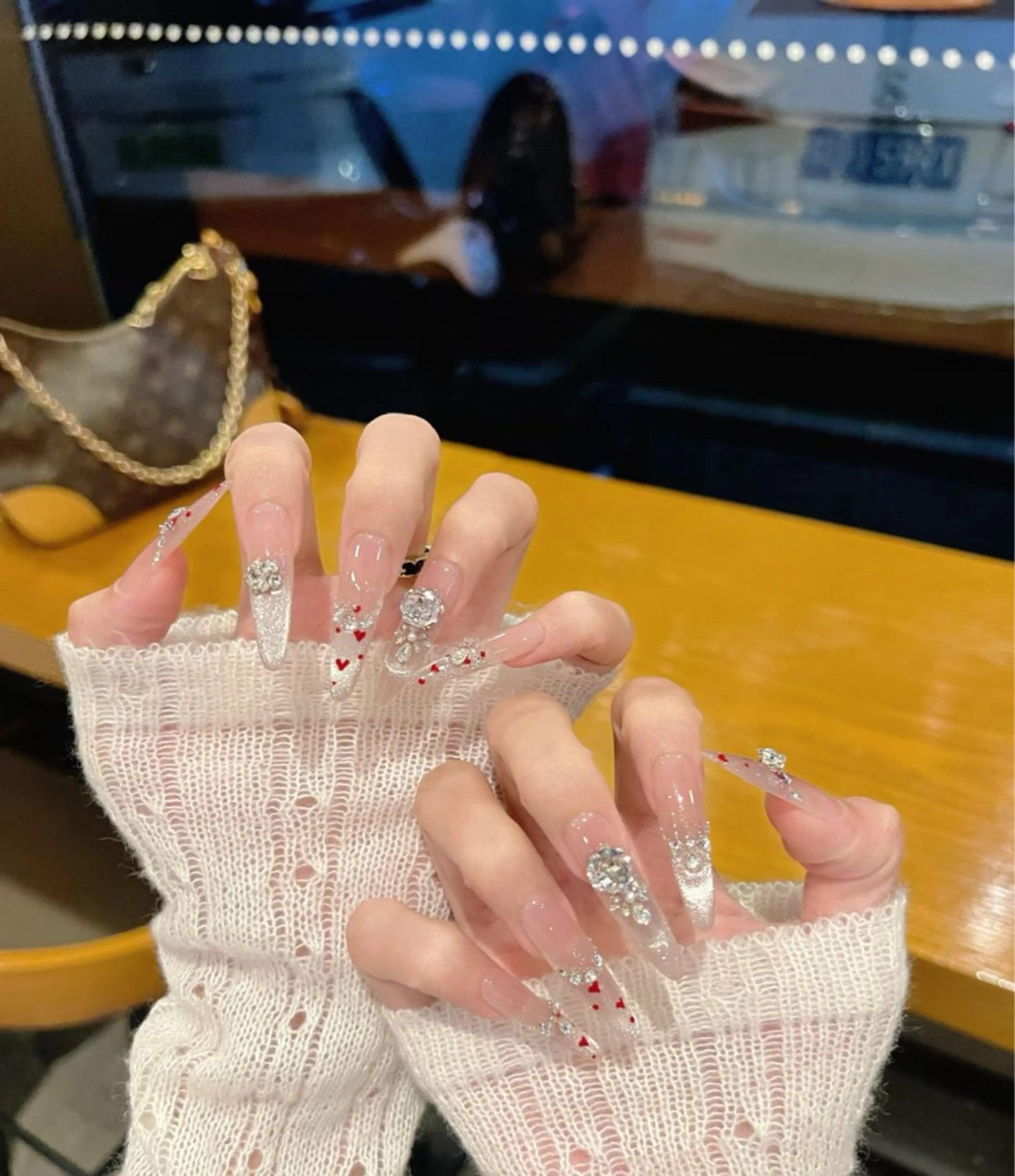 ネイル 長さ出し グラデーション マグネットネイル ネイルチップ U.MI Nail Salonのネイルデザイン