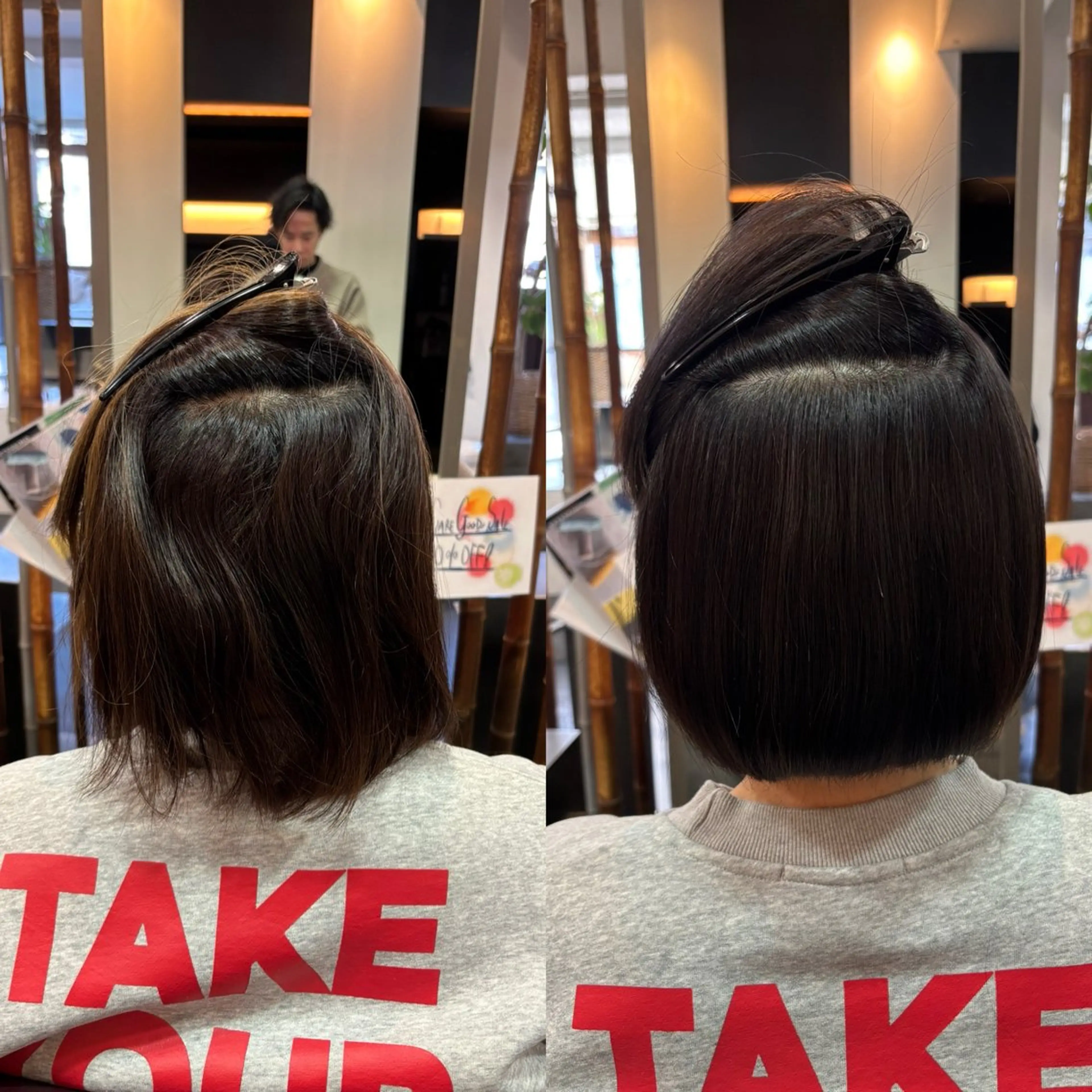 ショート 縮毛矯正 サラジュ西宮北口店所属・妹尾 駿のヘアスタイル