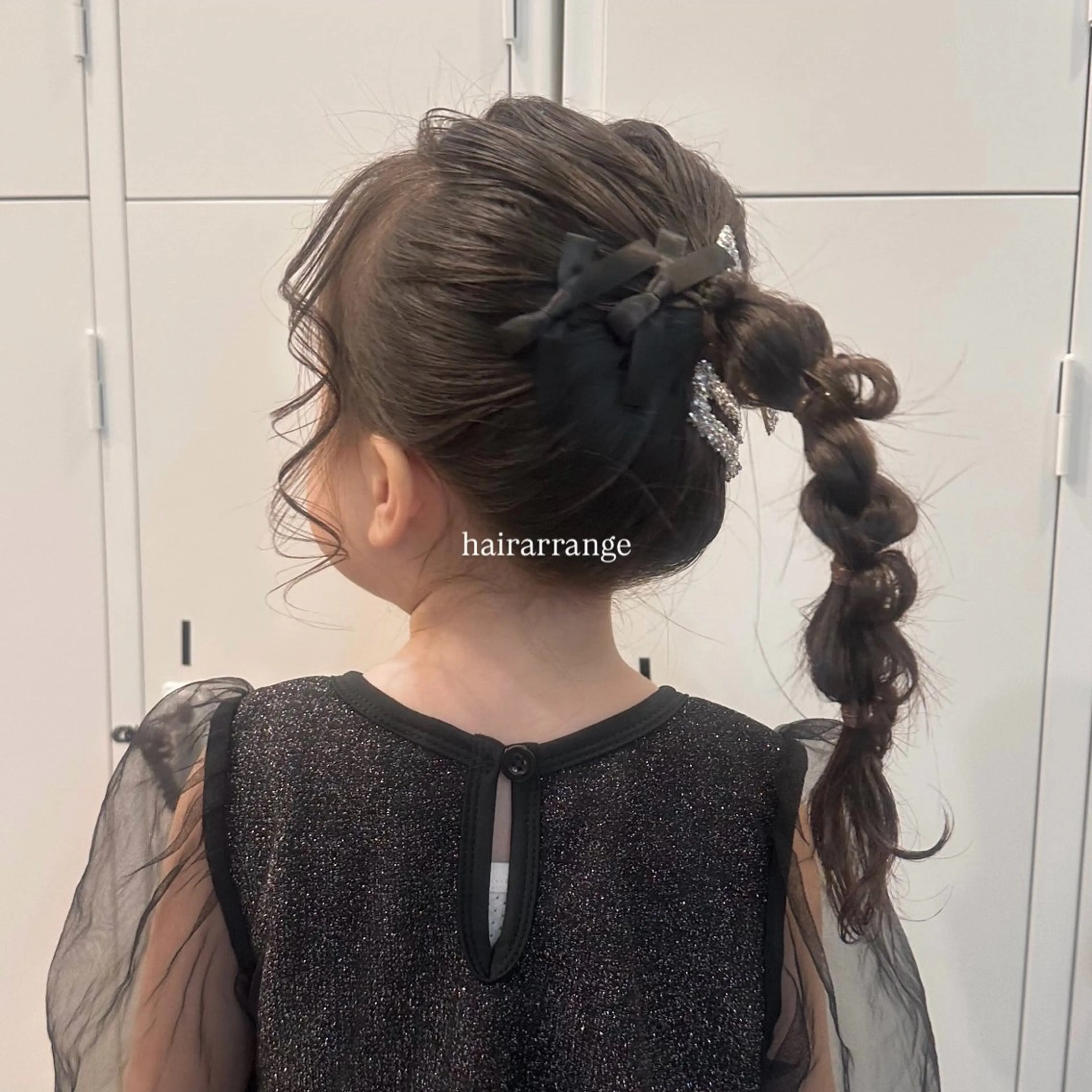 セミロング ヘアアレンジ キッズ ヘアセット makoto / 韓国風ヘア🎀🪄︎のヘアスタイル