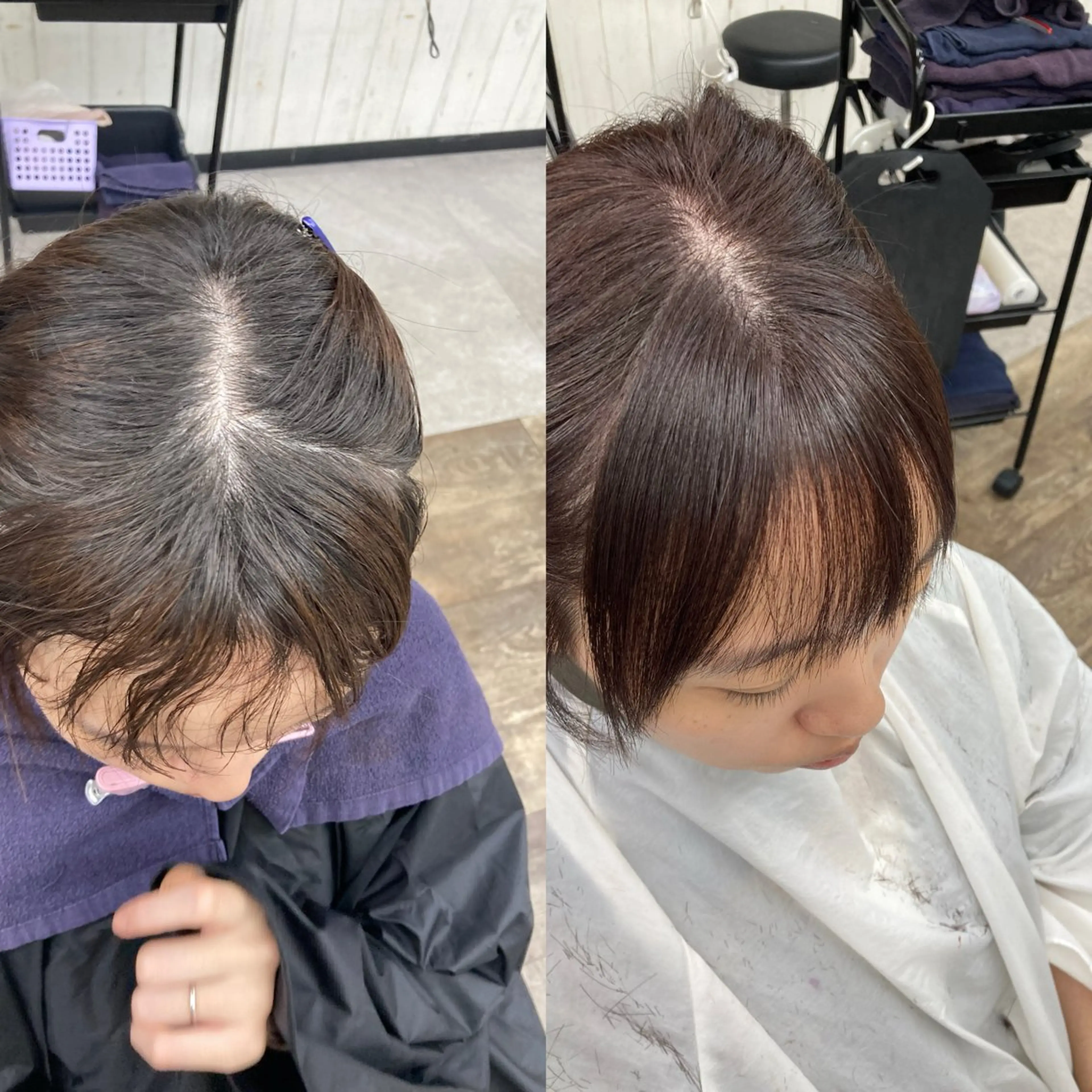 【✨平日限定✨】ポイントコスメ縮毛矯正（顔周り、前髪）の写真