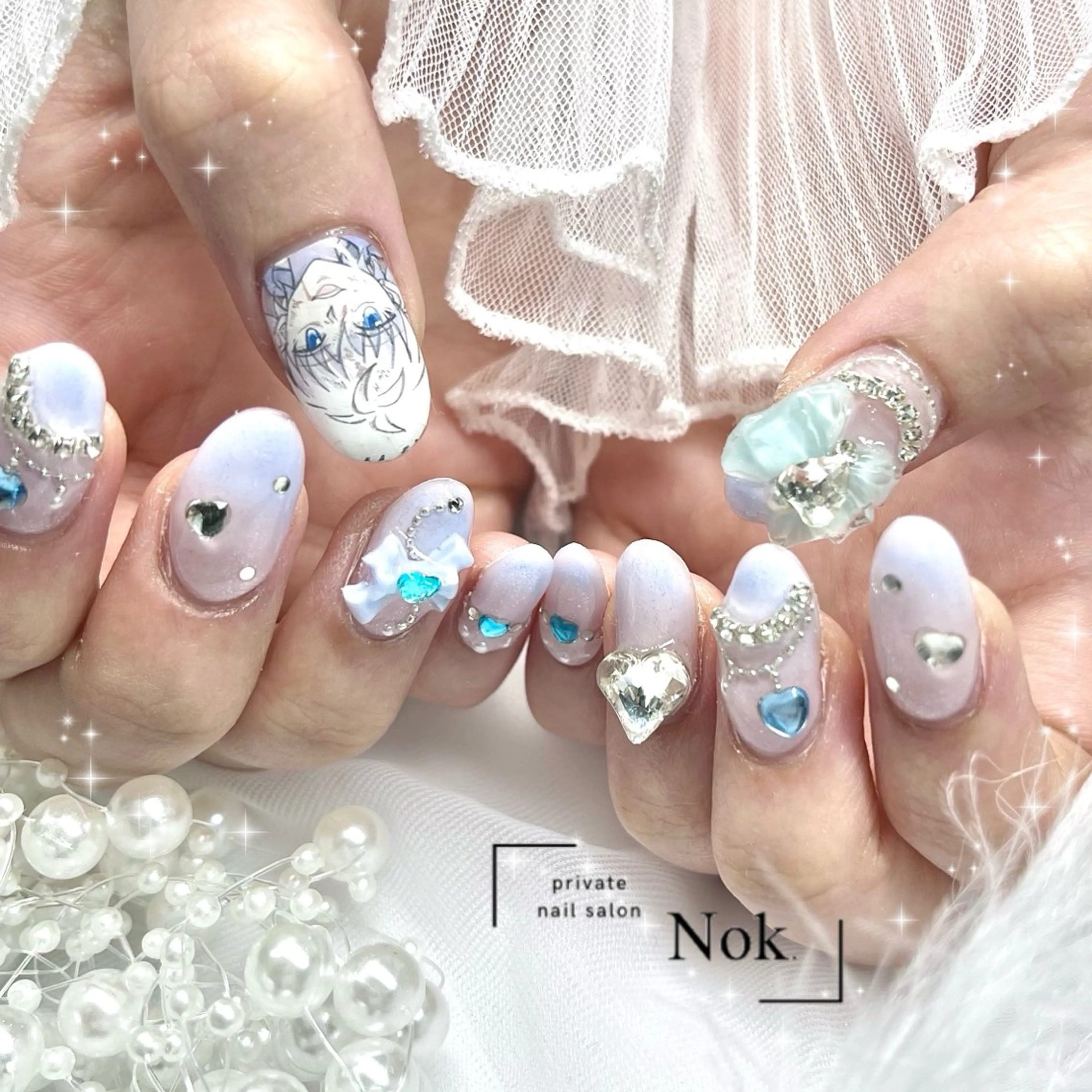 ネイル ハンドネイル 池袋痛ネイル Nok. 渡辺のネイルデザイン