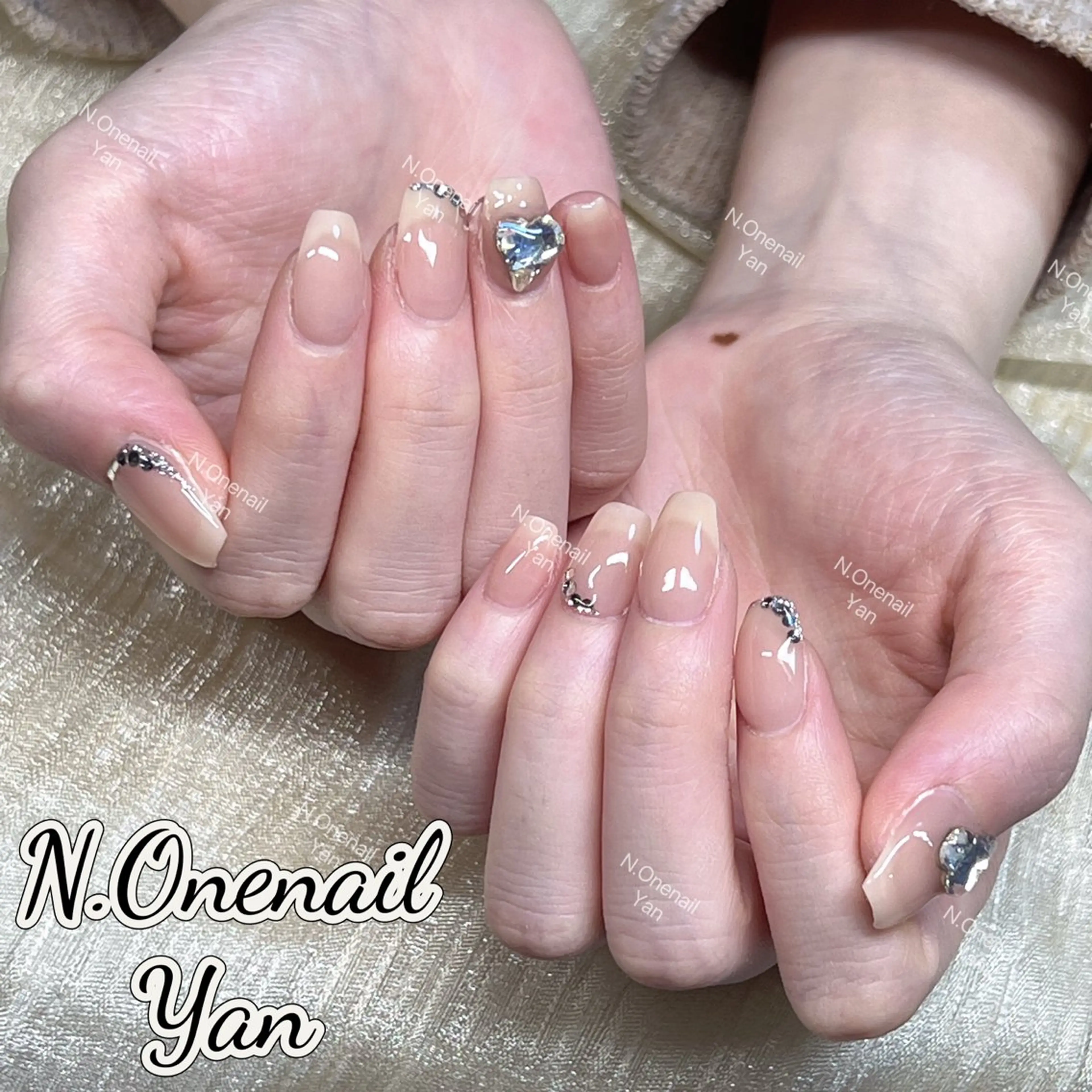 ネイル 長いだし/スカルプ/ パラシェルN.oneのネイルデザイン