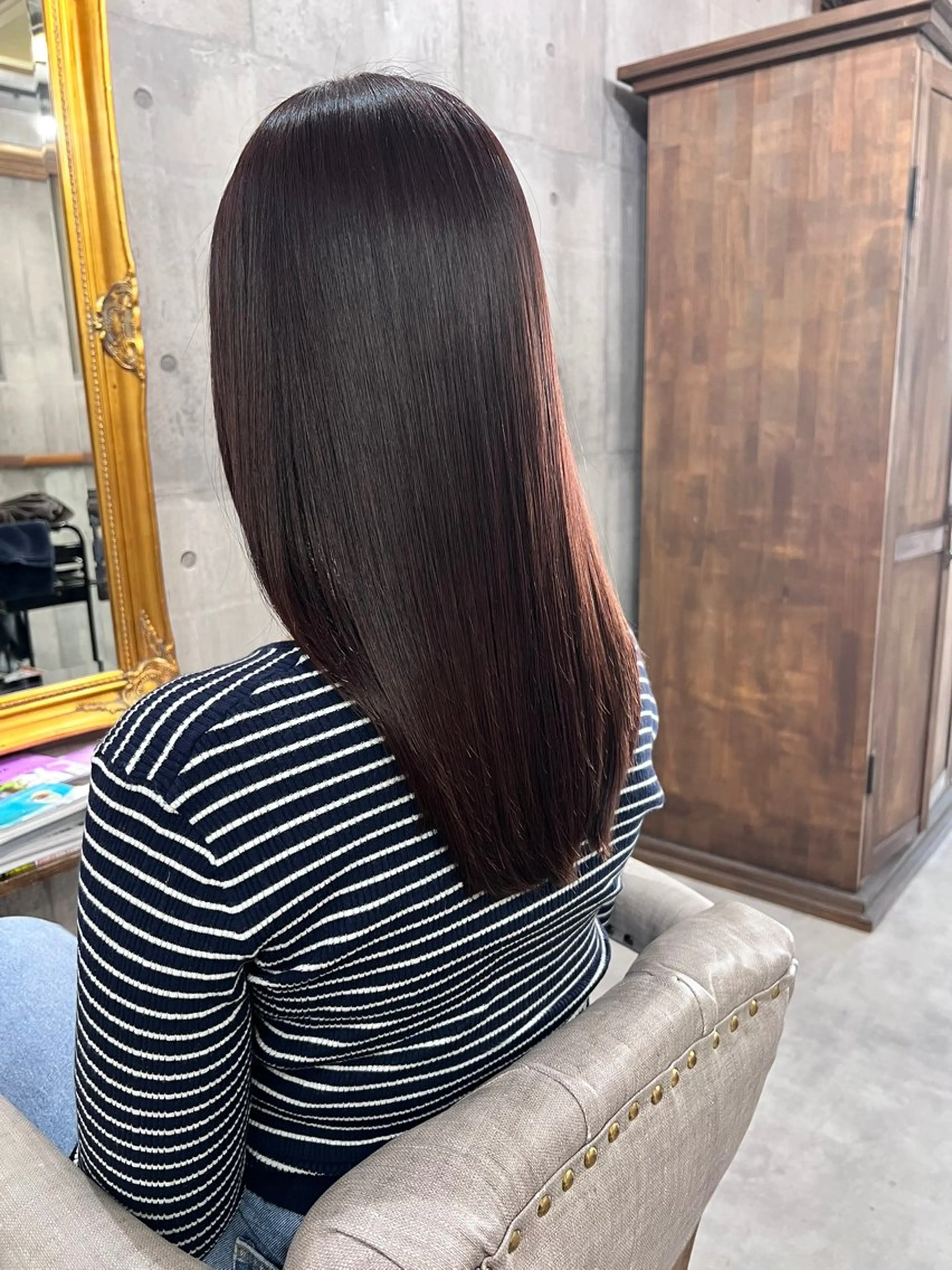 ミディアム カラー ヘアカラー トリートメント LITTY&M.O.Dshibuya所属・レイヤー/髪質改善 /山永圭介のヘアスタイル