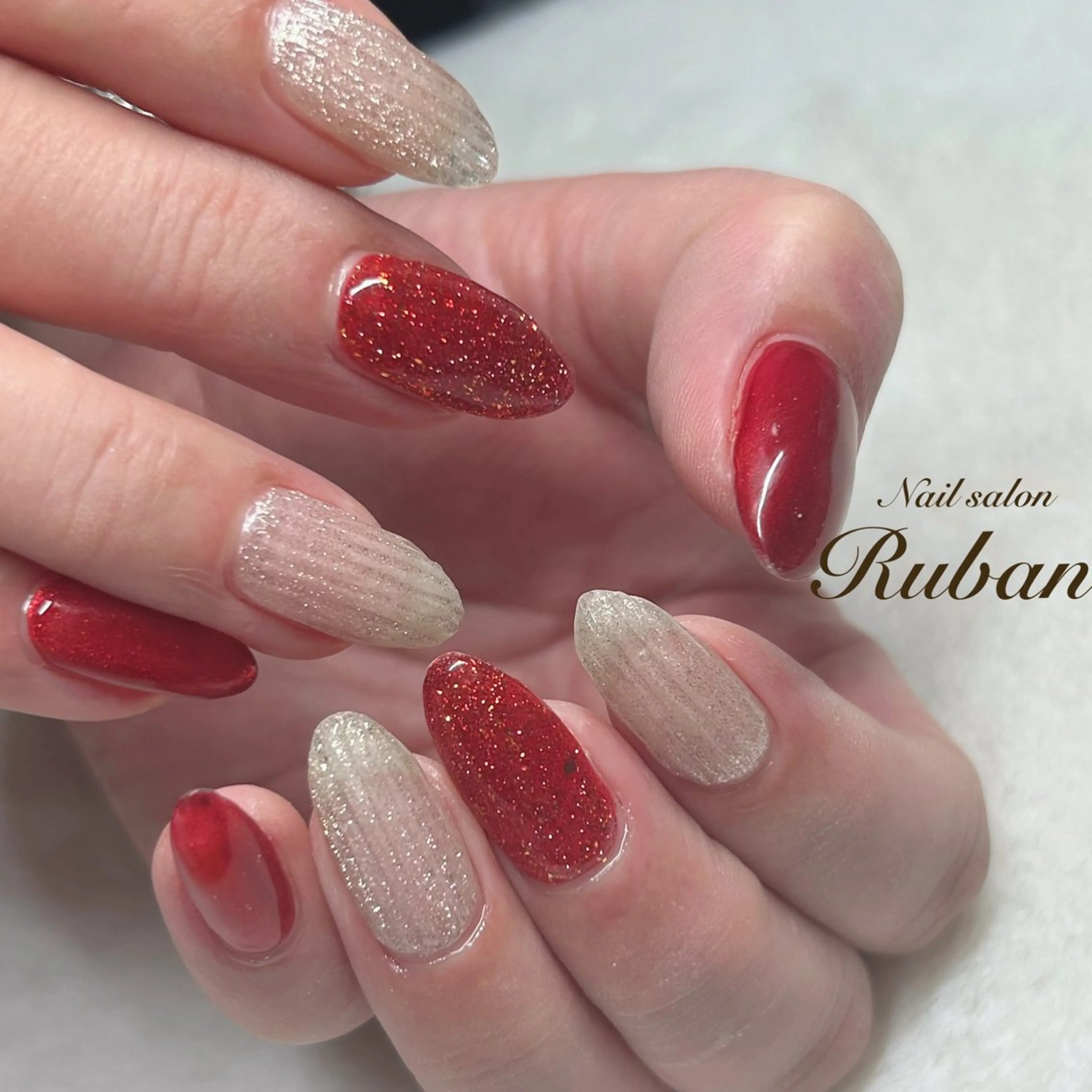 ネイル フラッシュネイル マグネットネイル Nail salon Ruban所属・Nail salon Rubanのネイルデザイン