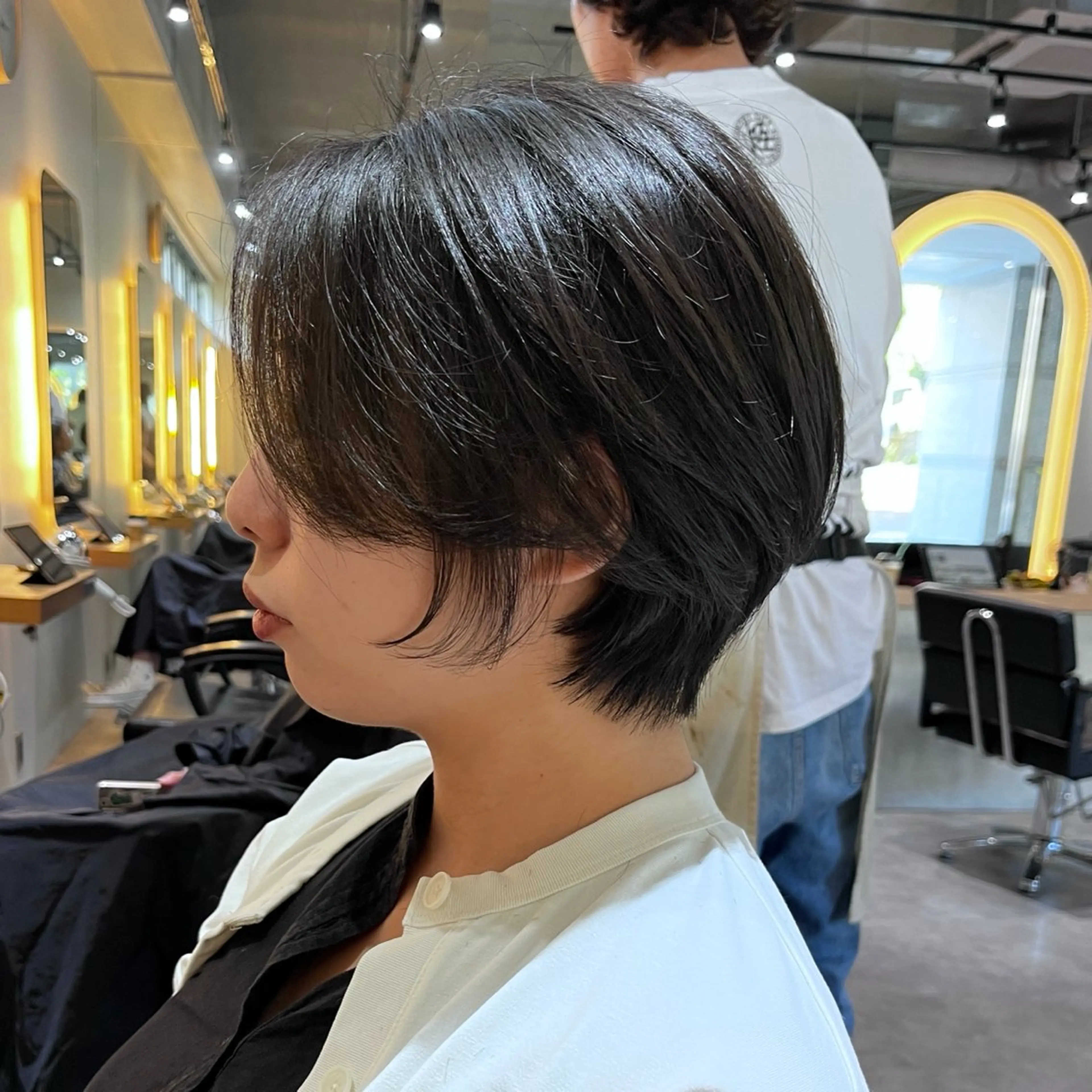 ショート ブリーチなしカラー /ベージュ/安形翔のヘアスタイル