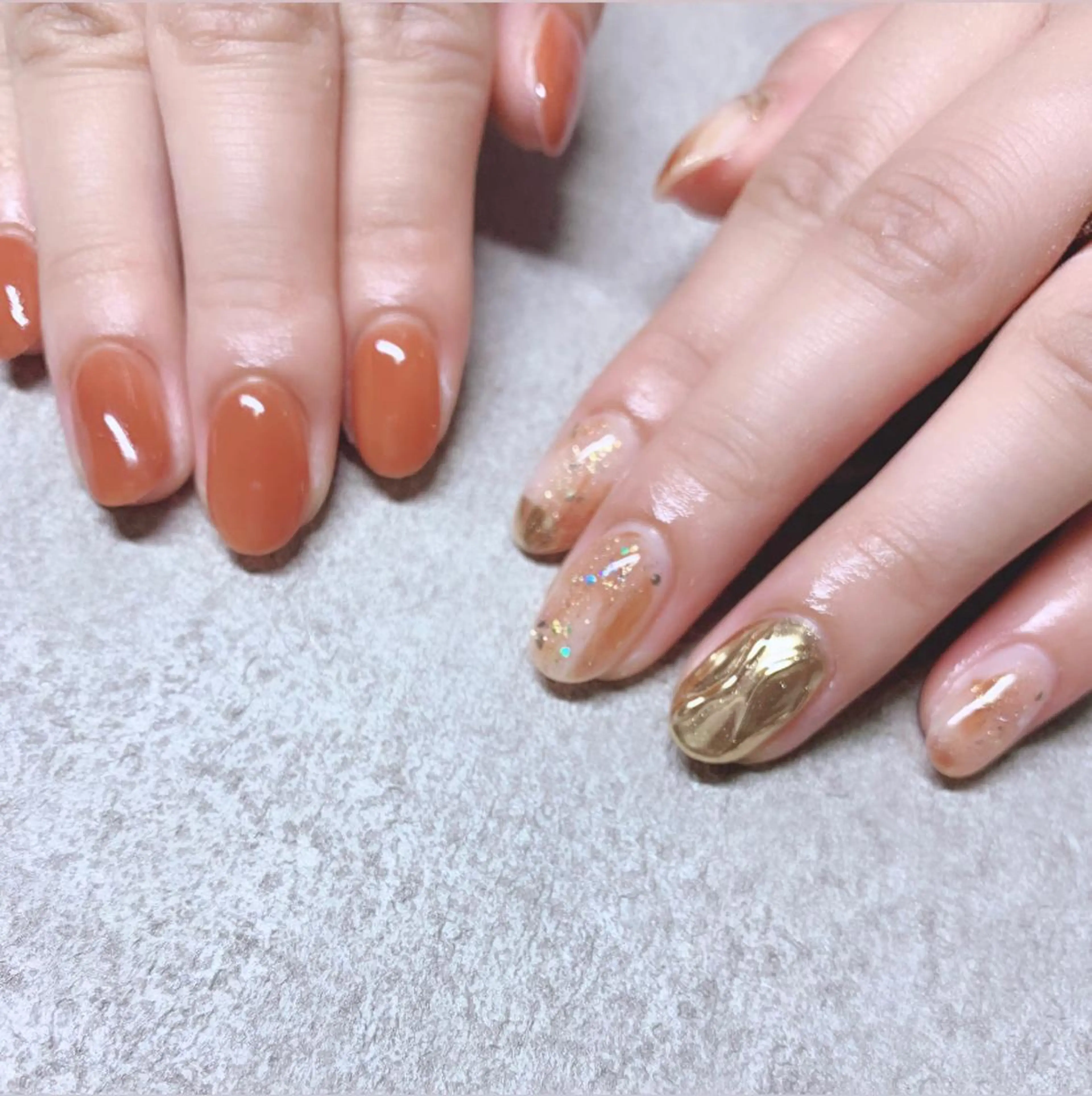 カラー ネイル ハンドネイル Cozy_ ilumのネイルデザイン