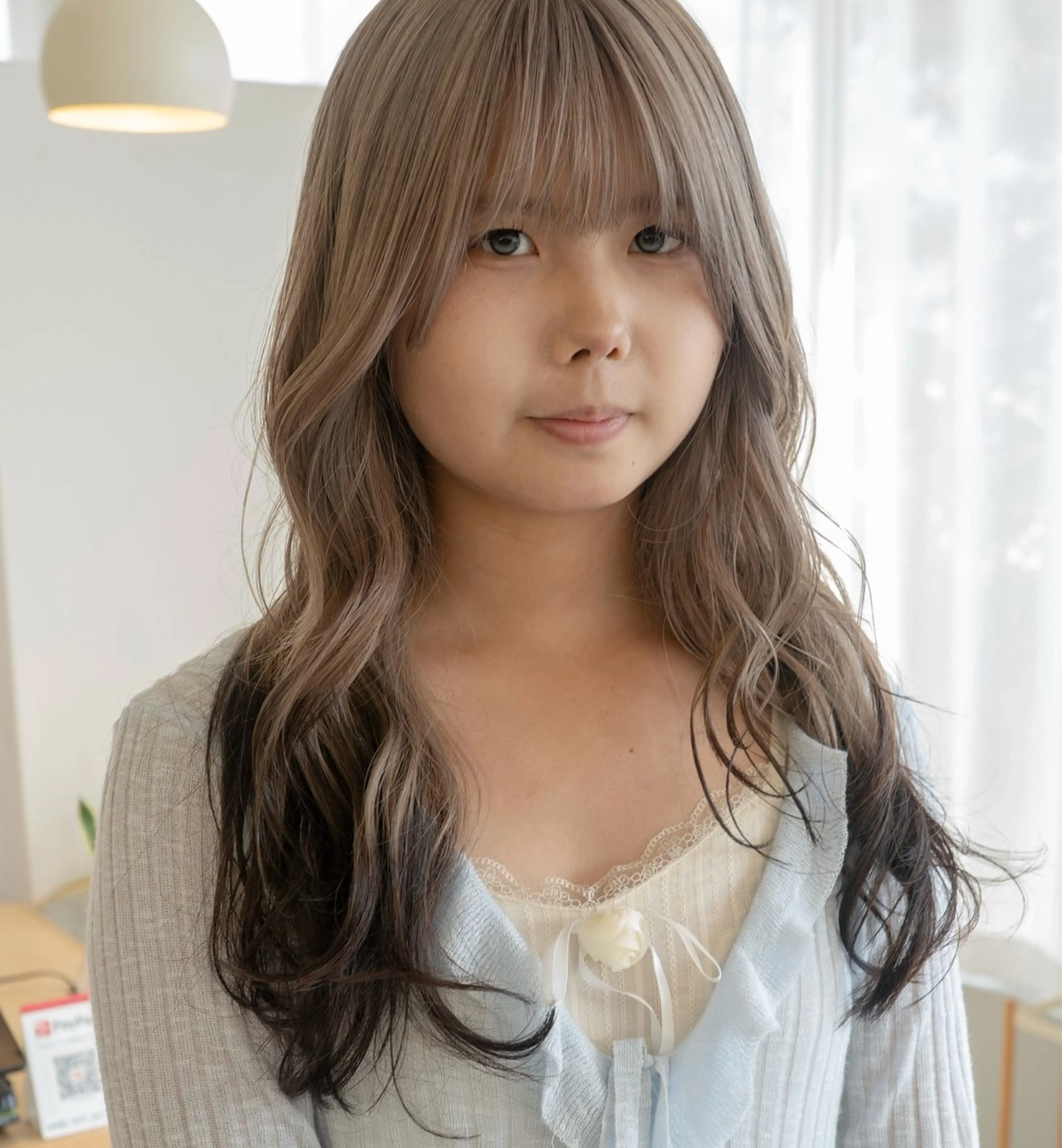 ロング カラー カット ヘアカラー 古畑 愛美のヘアスタイル