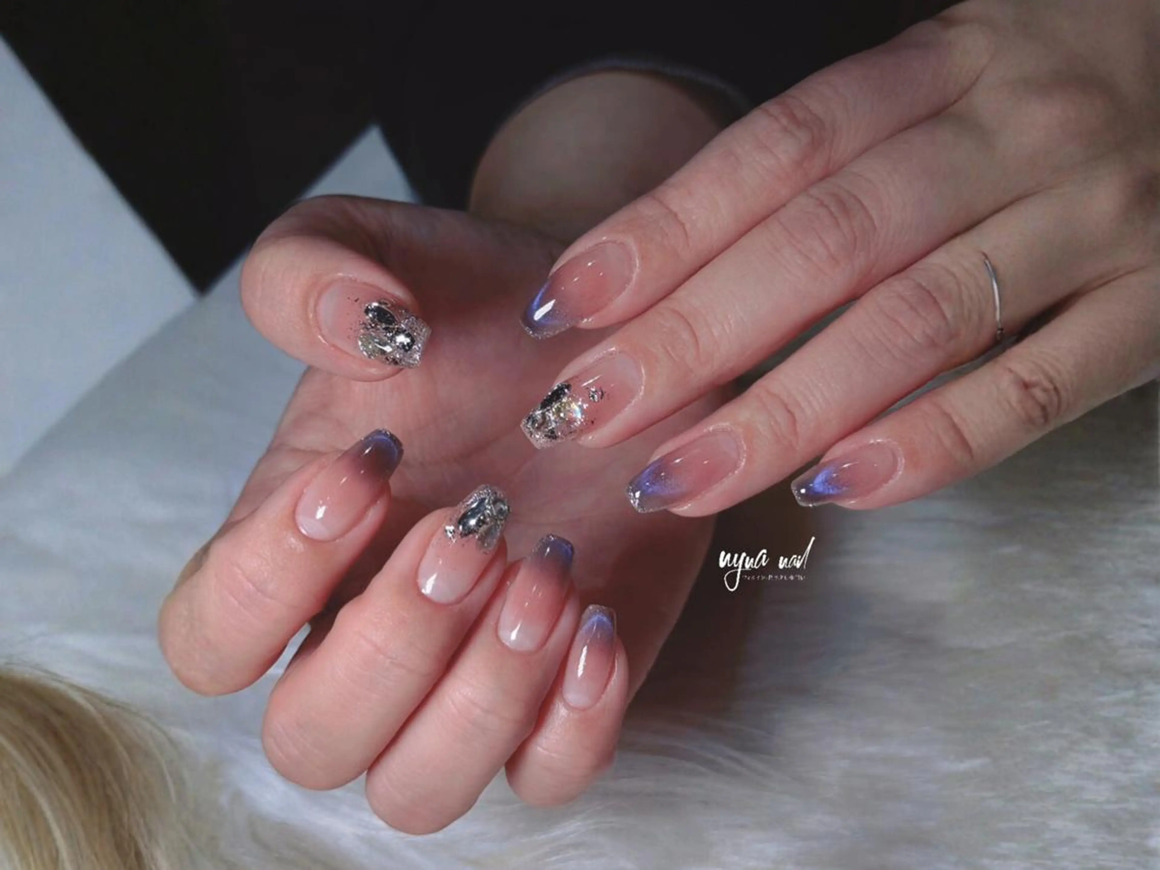 ショート ハンドネイル 長さ出し専門 nynaのネイルデザイン
