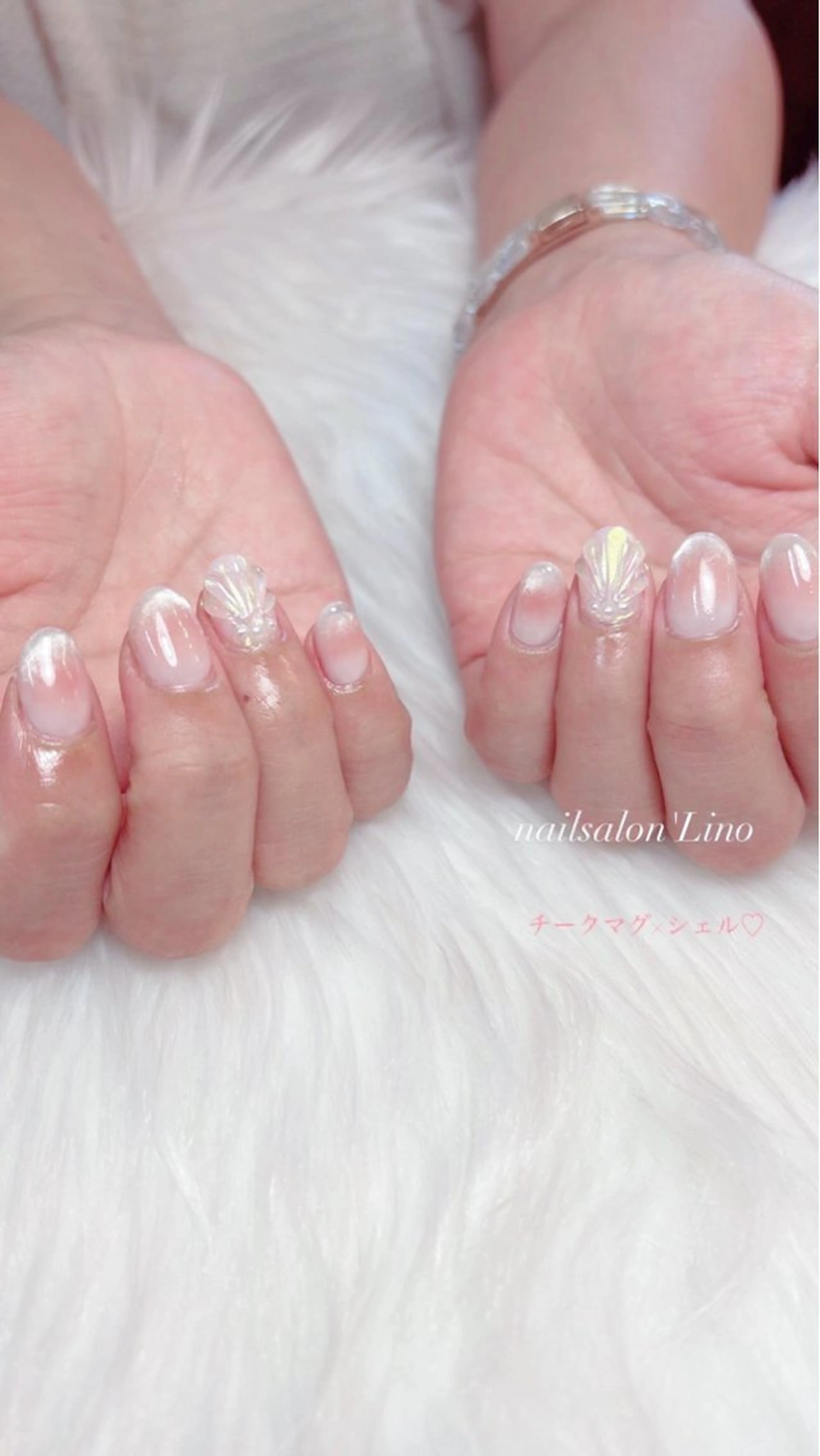 ネイル アートネイル チークネイル Lino𓂃⟡.· Chizuruのネイルデザイン