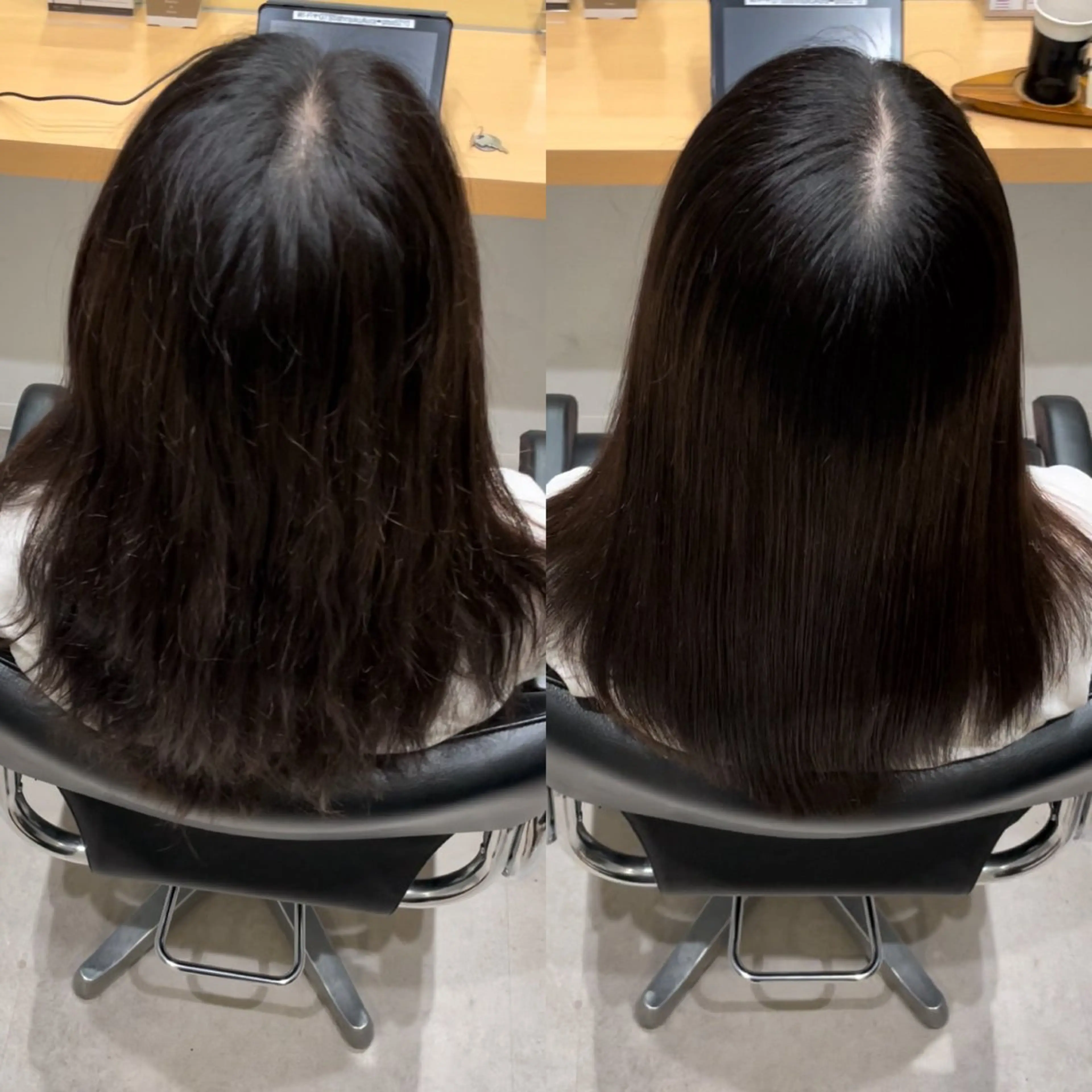 セミロング 髪質改善 トリートメント 酸熱トリートメント 髪質改善ヘアケア 艶髪特化/上田のヘアスタイル