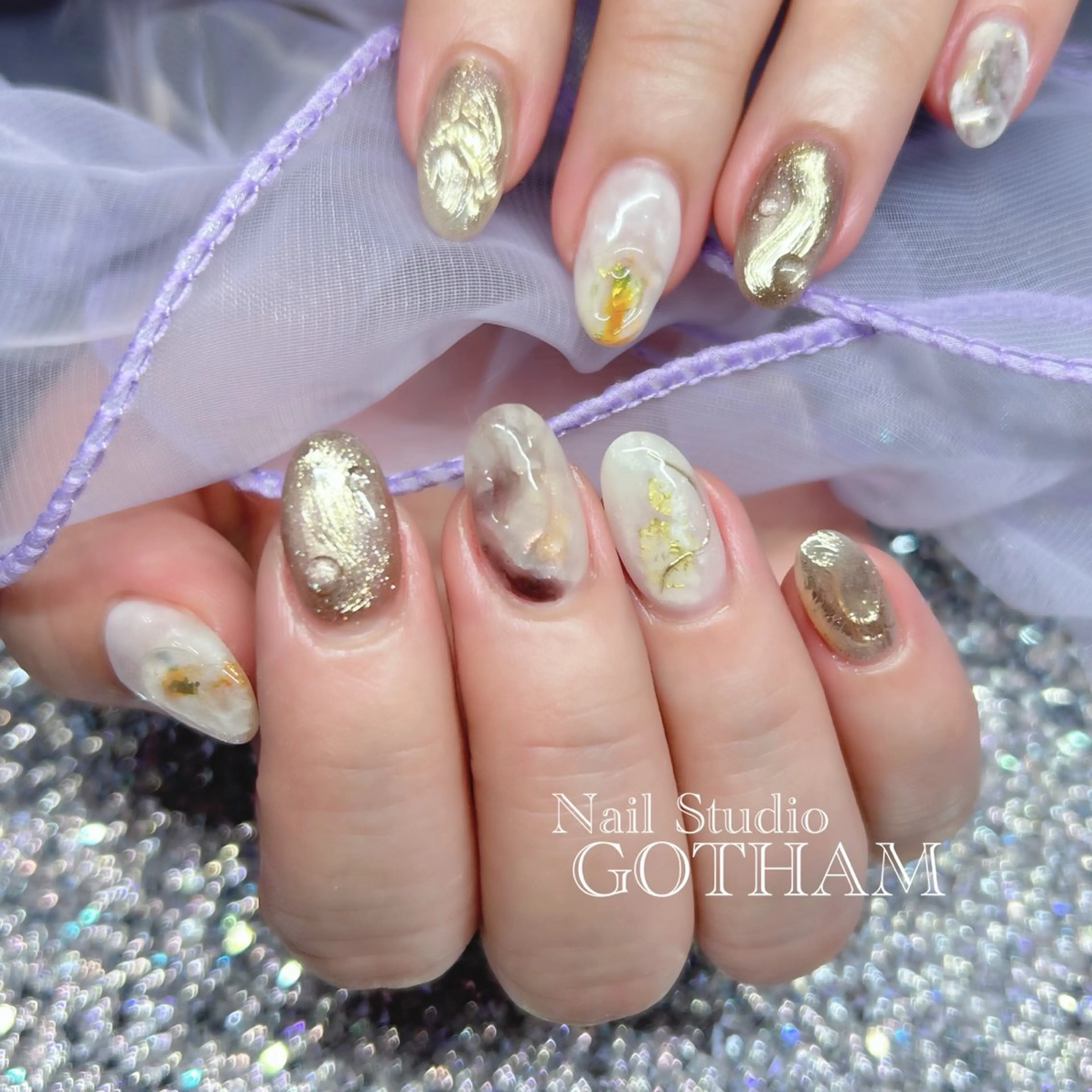 ネイル ハンドネイル Nail Studio GOTHAM所属・高円寺駅からすぐ🌈 ネイルGOTHAMのネイルデザイン