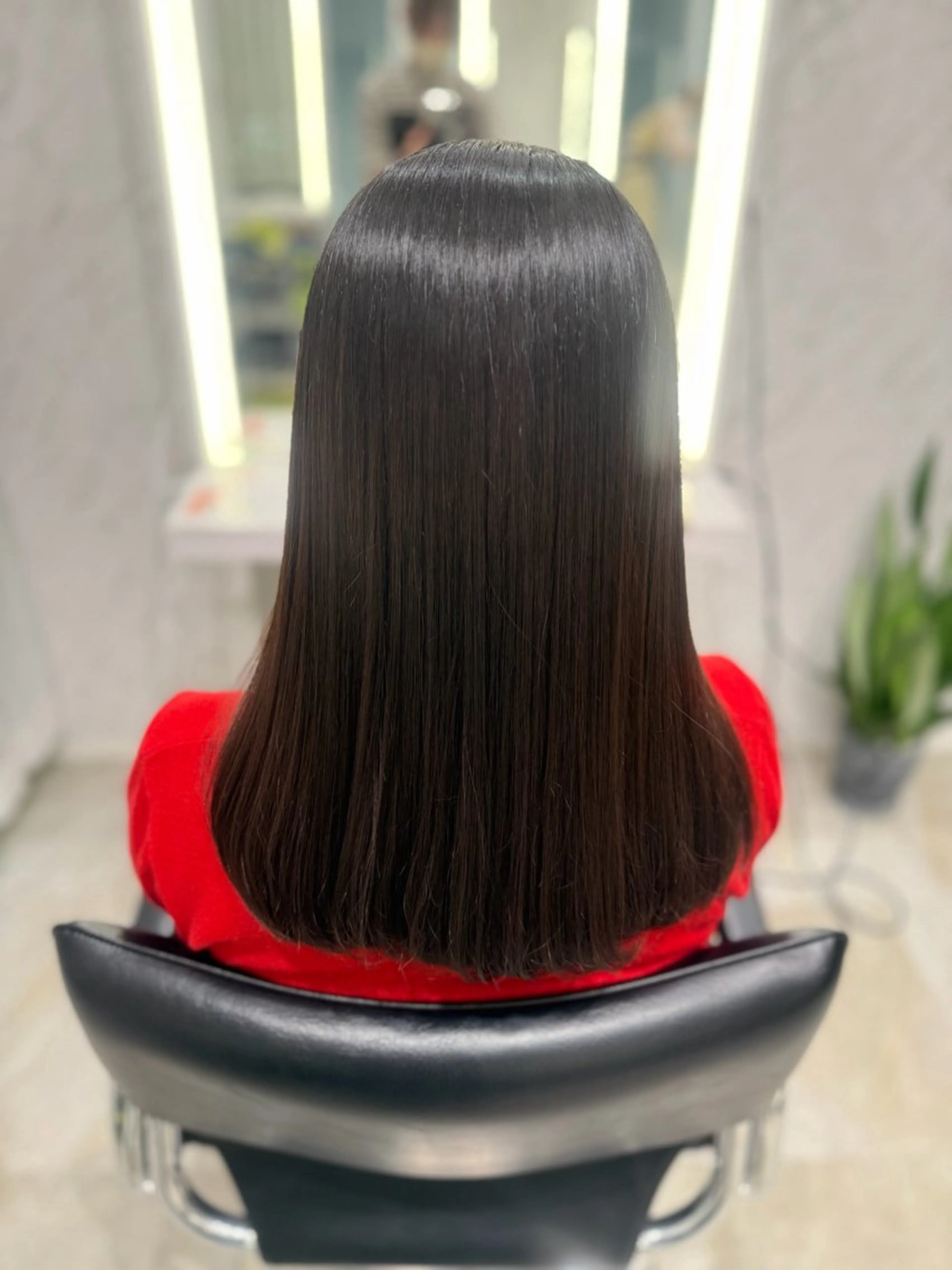 セミロング 天野 らなのヘアスタイル