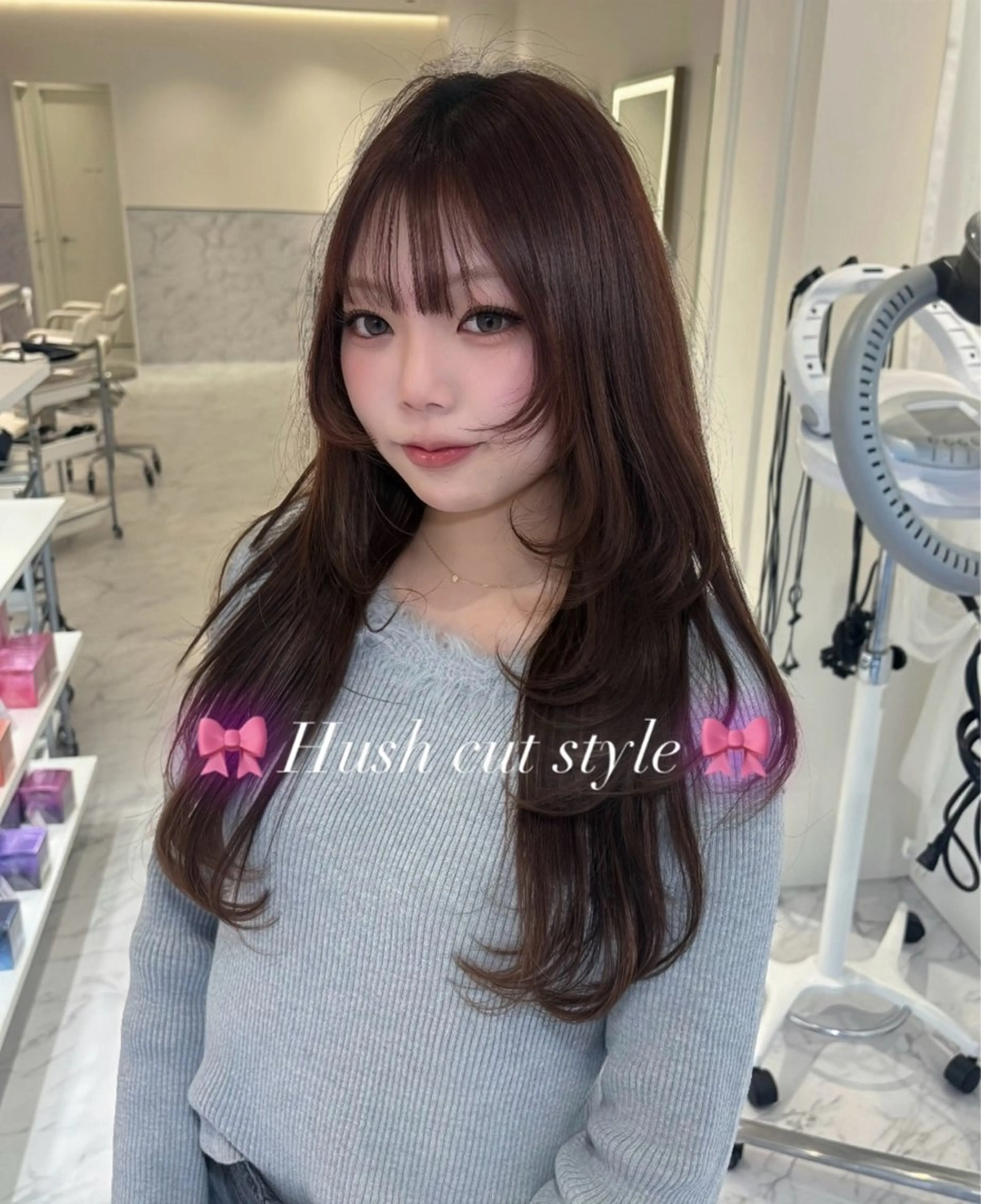 ロング カラー ヘアカラー ParveMix🎀 稲垣詞葉のヘアスタイル