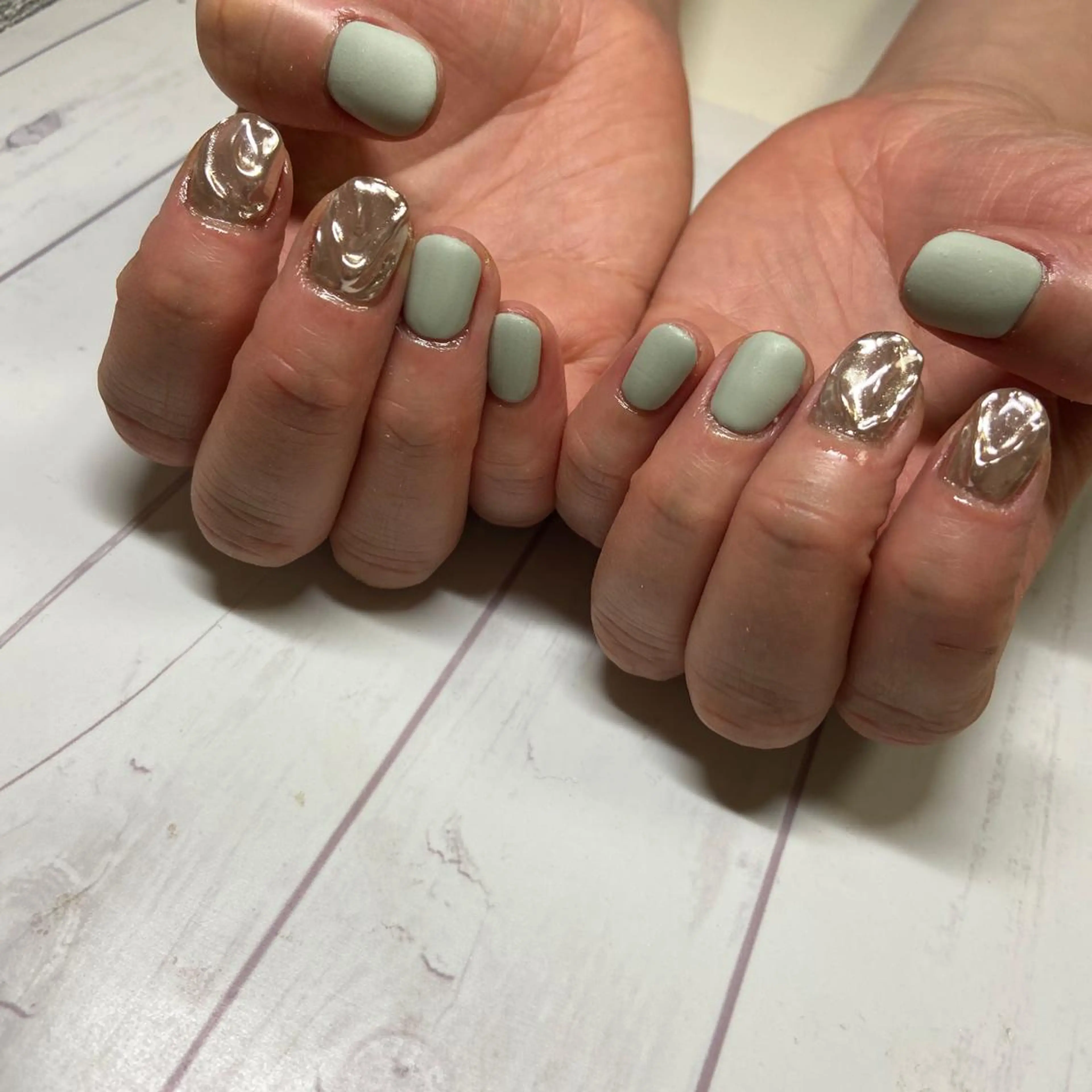 ショート カラー ネイル nail salon LNのネイルデザイン