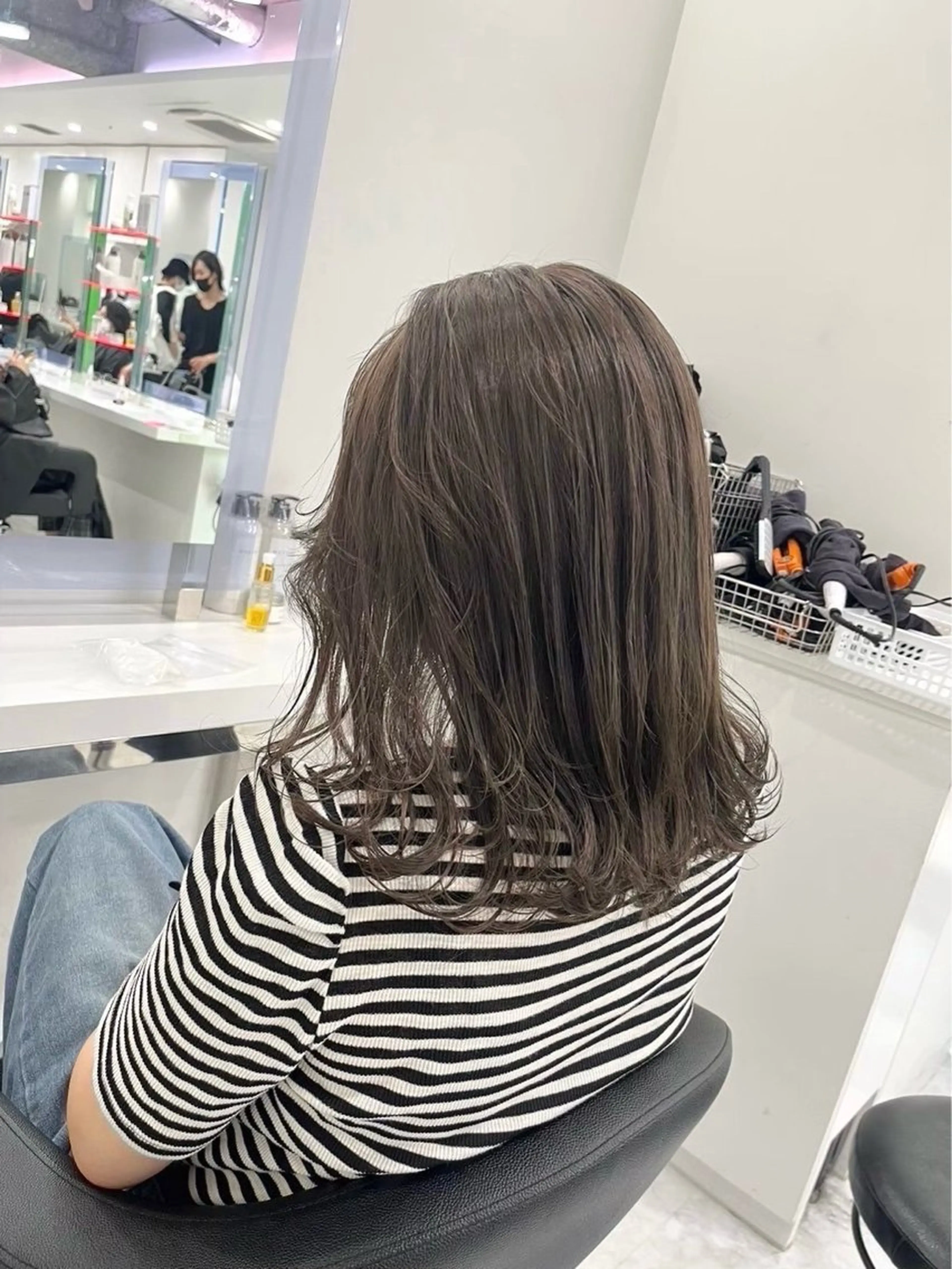 ミディアム カラー カット ヘアカラー トリートメント ♡ハイトーンブリーチ カラーyuuna♡のヘアスタイル