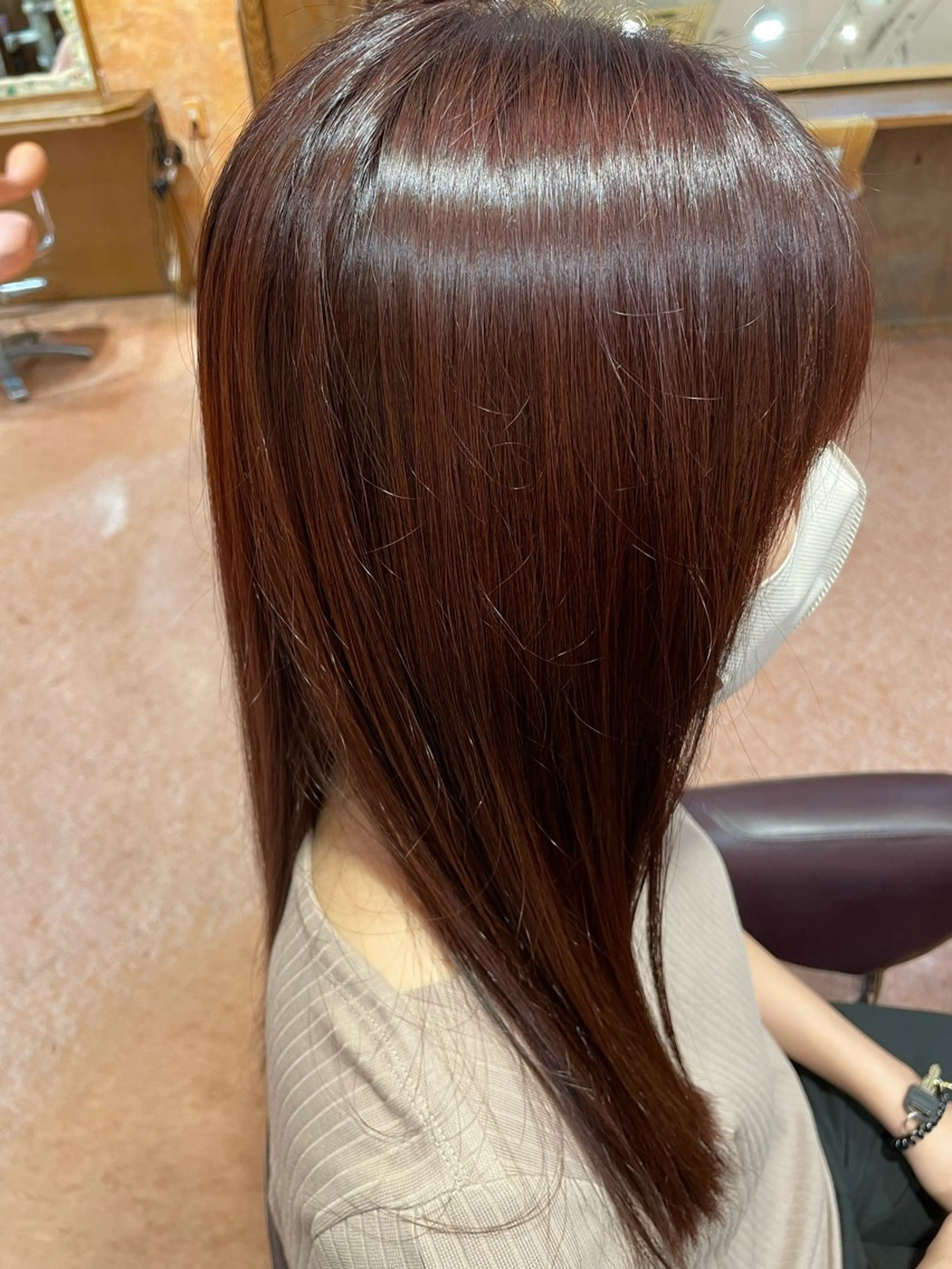 カラー ブラウンカラー レッドカラー クレドガーデン綾瀬所属・在原 和佳のヘアスタイル