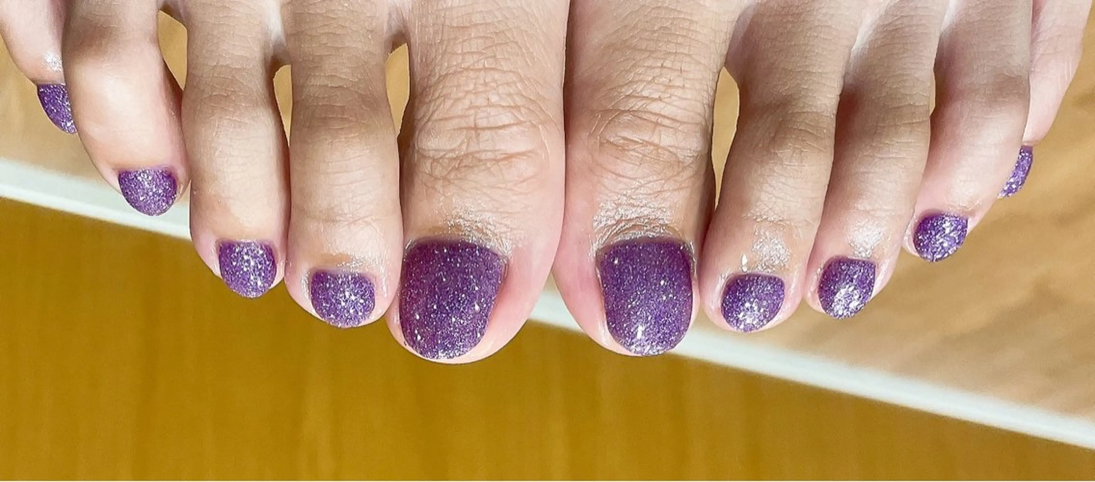 ネイル ラメ(グリッター) フットネイル liberté所属・liberté🫧 新小岩のネイルデザイン