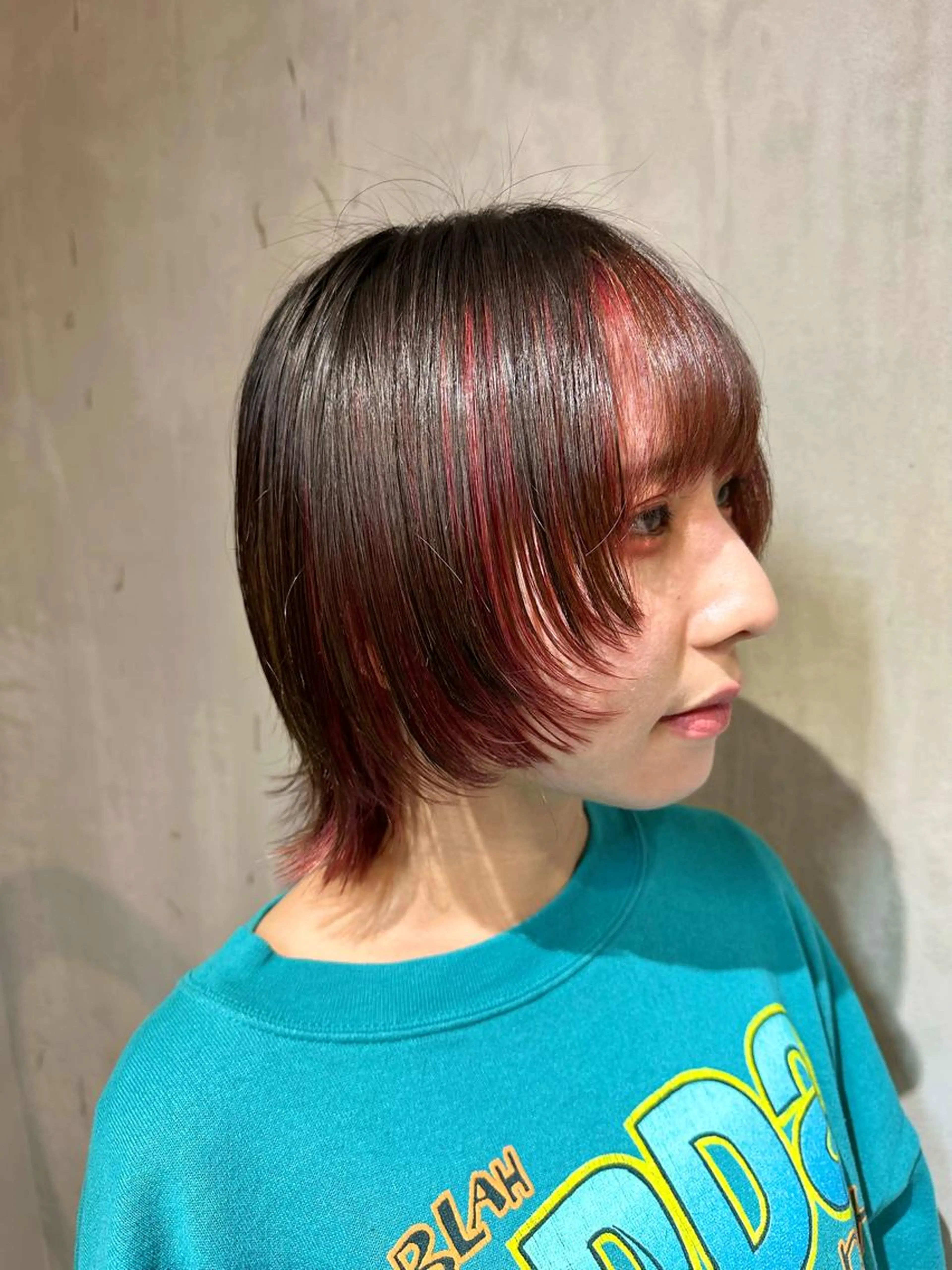 ✂️カット＋🔆インナーカラー＋✨外部補修トリートメント ¥18000～[登戸/向ヶ丘遊園]の写真