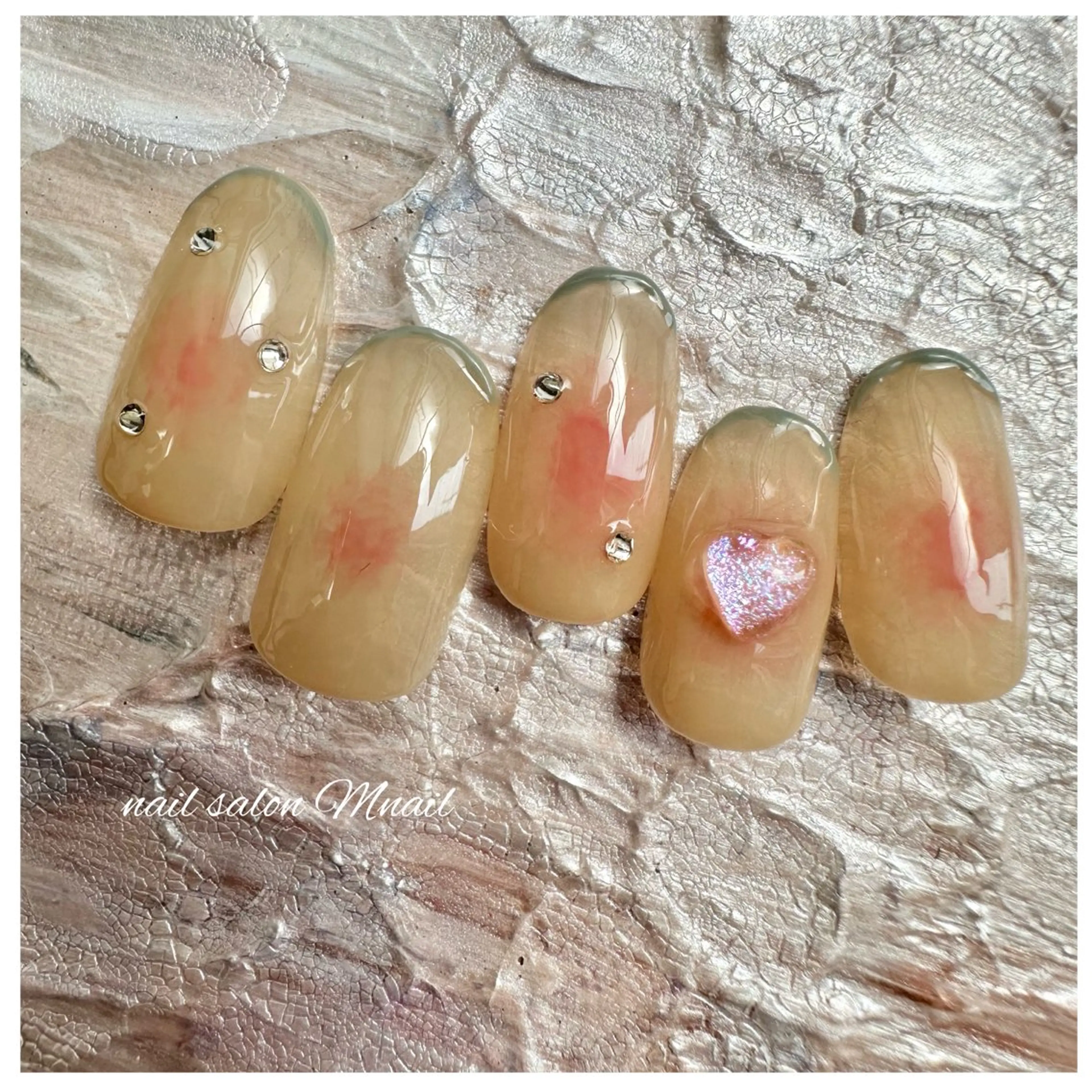 ネイル チークネイル ジェルネイル 韓国ネイル ワンホンネイル ハンドネイル ハンドケア Mnail ちひろのネイルデザイン