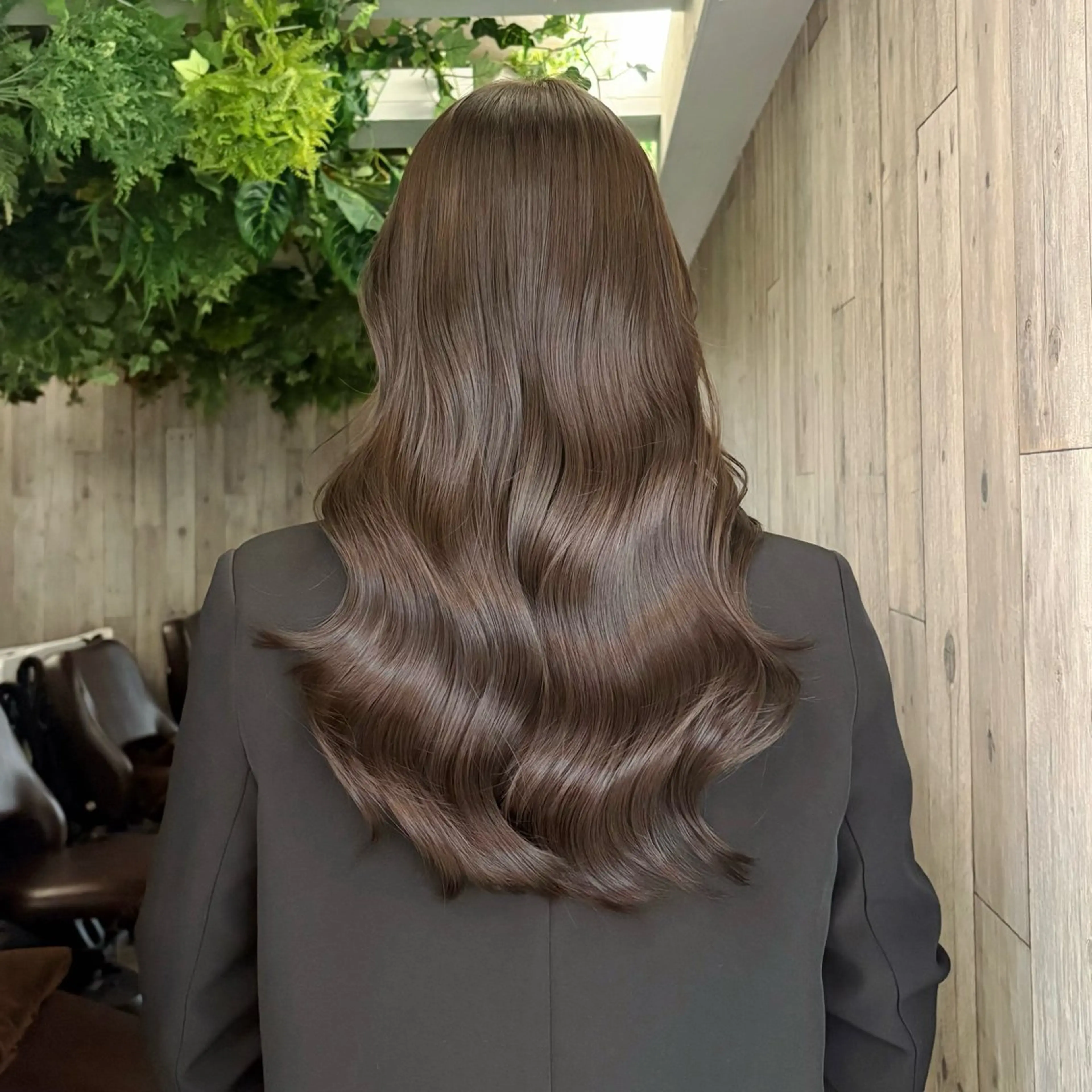 ロング カラー ヘアアレンジ ヘアカラー スズナ♡オリーブ・ 透明感カラー🩰🤍のヘアスタイル