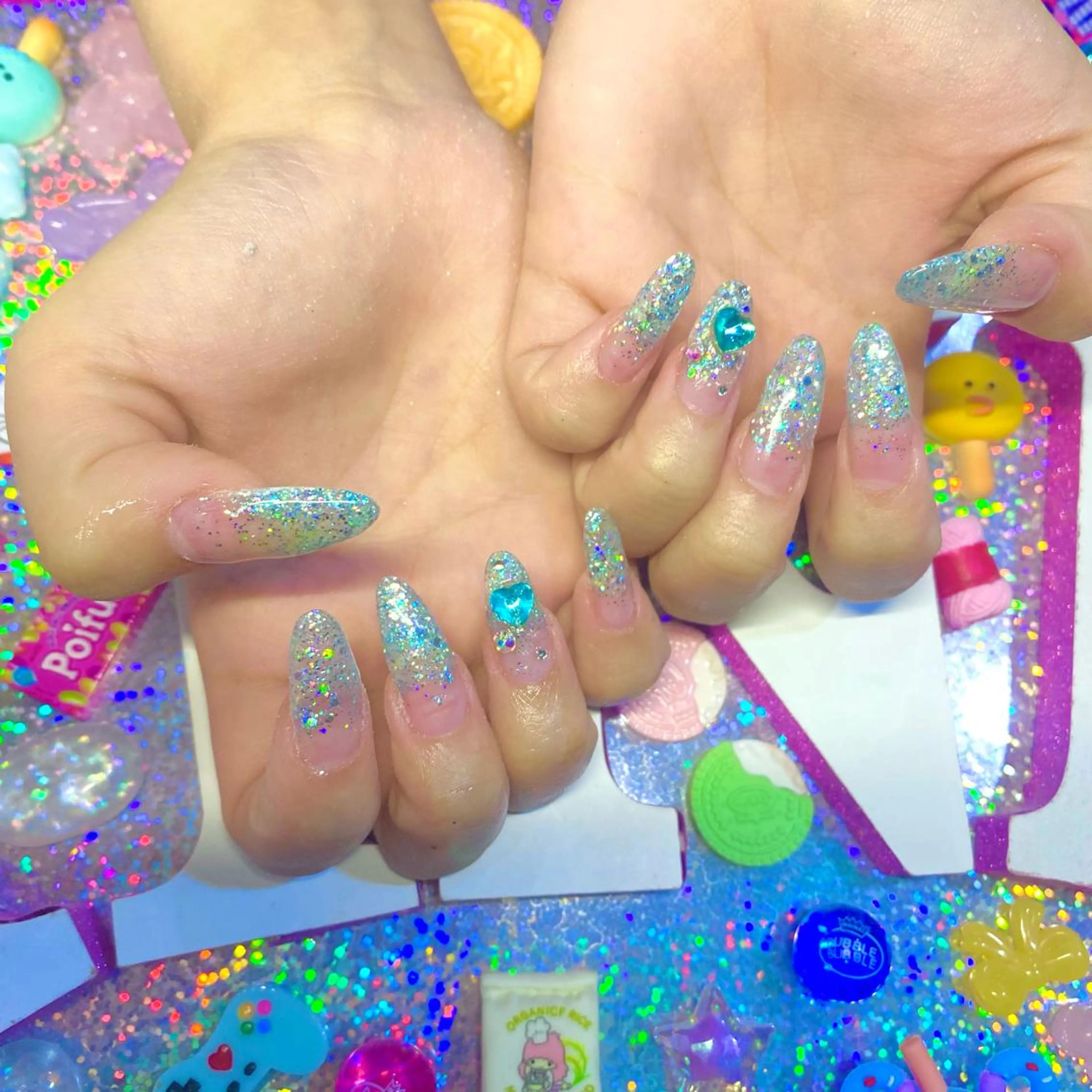 ネイル アートネイル クリアネイル ジェルネイル ニュアンスネイル オフィスネイル 8appy YUKITIN.Bのネイルデザイン