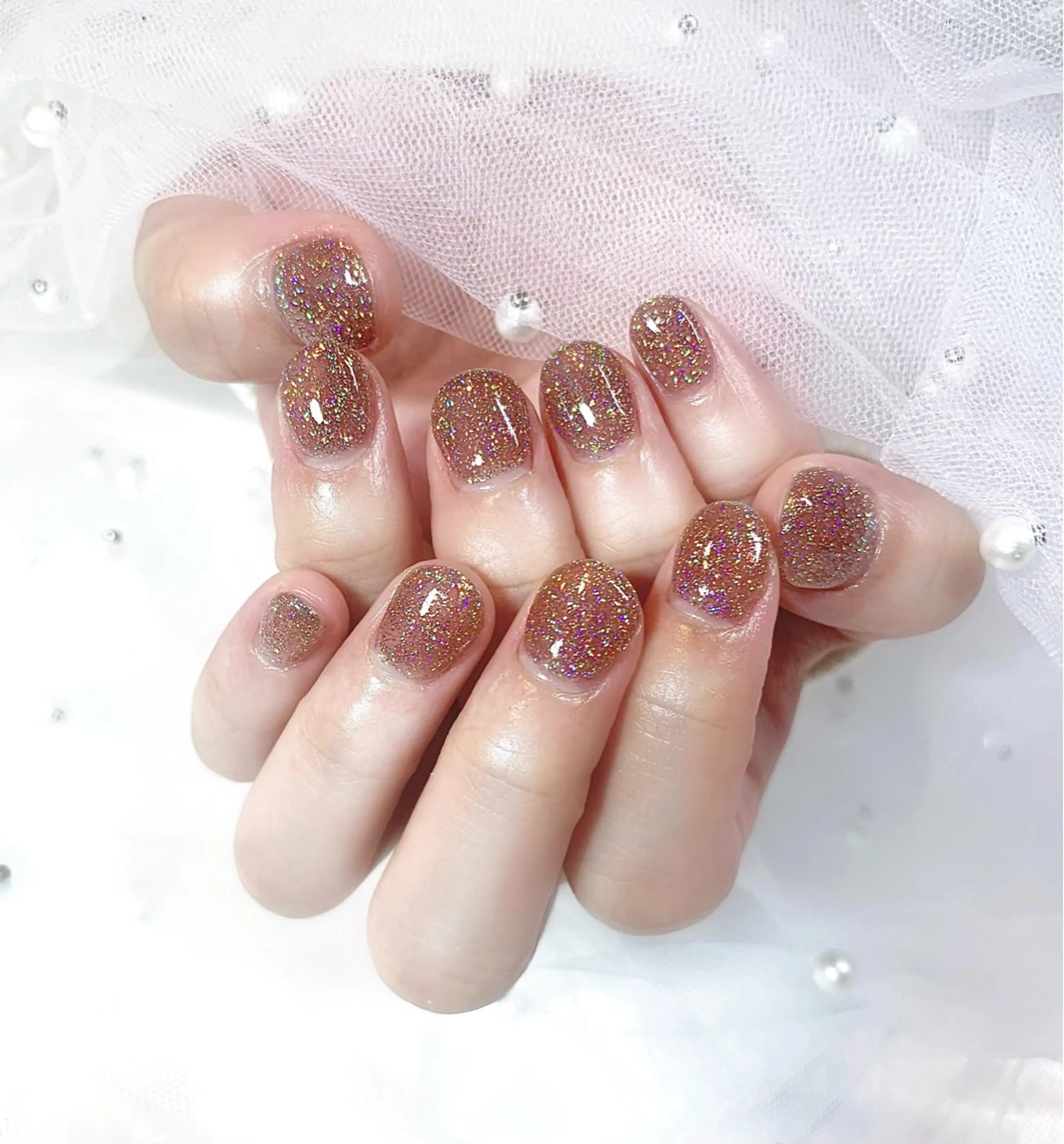 ネイル フラッシュネイル ワンカラーネイル Chat　noir所属・【chatnoir】 MIYUのネイルデザイン