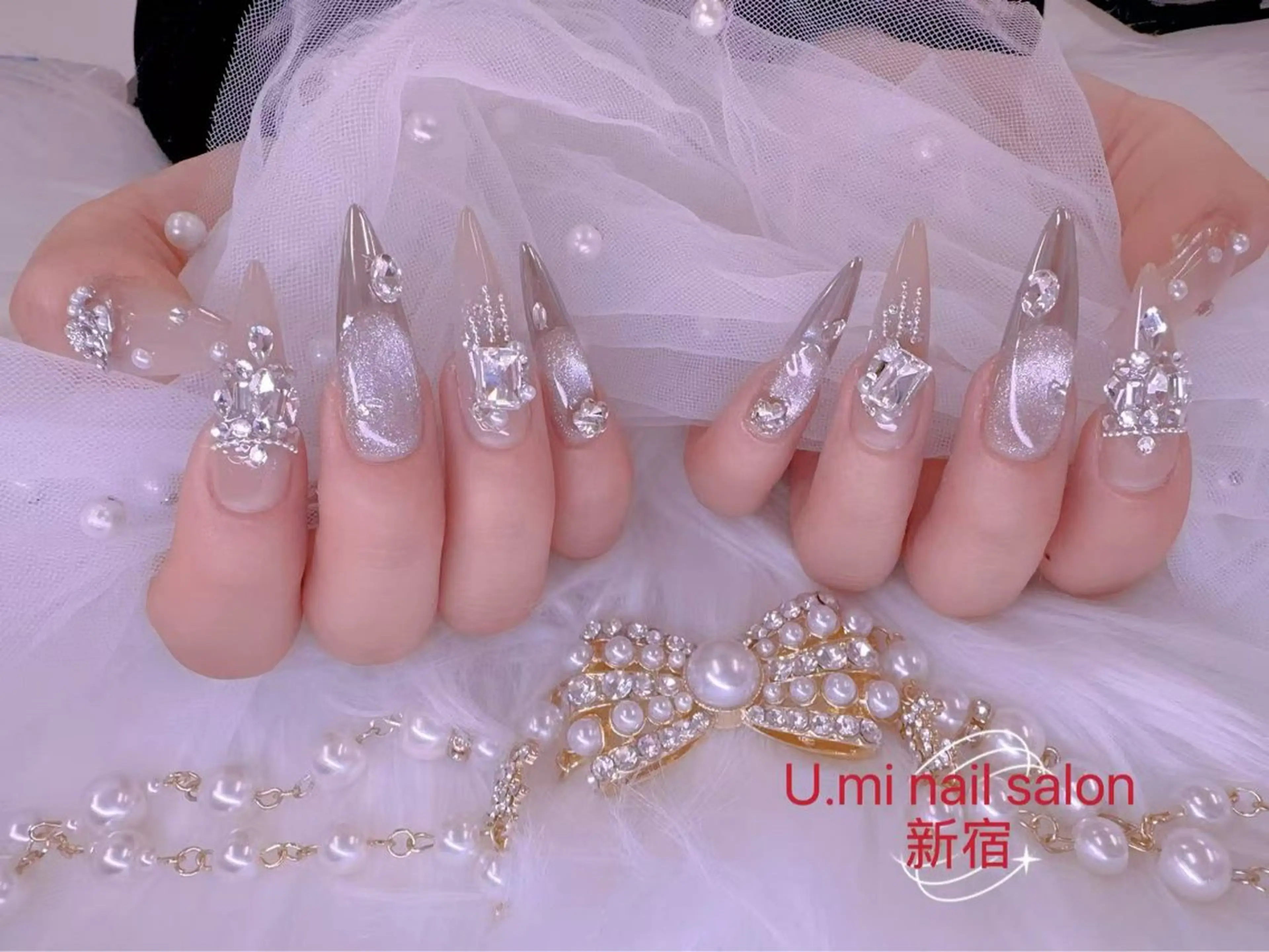 ネイル ボルドー チークネイル 長さ出し フレンチネイル ジェルネイル uminail cocoのネイルデザイン