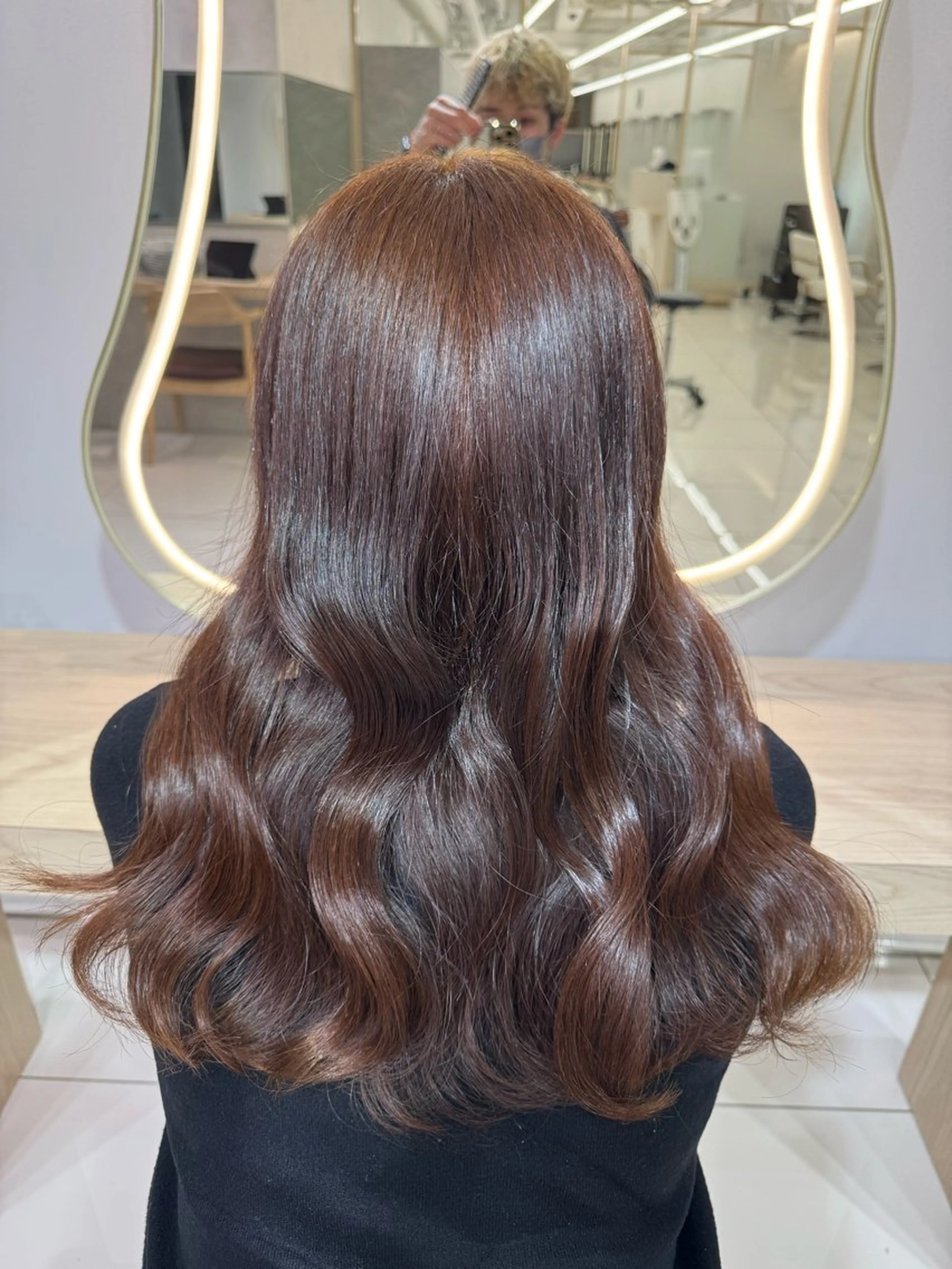 ロング カラー カット ヘアカラー トリートメント 顔まわりカット/ カラー/西野和裕のヘアスタイル