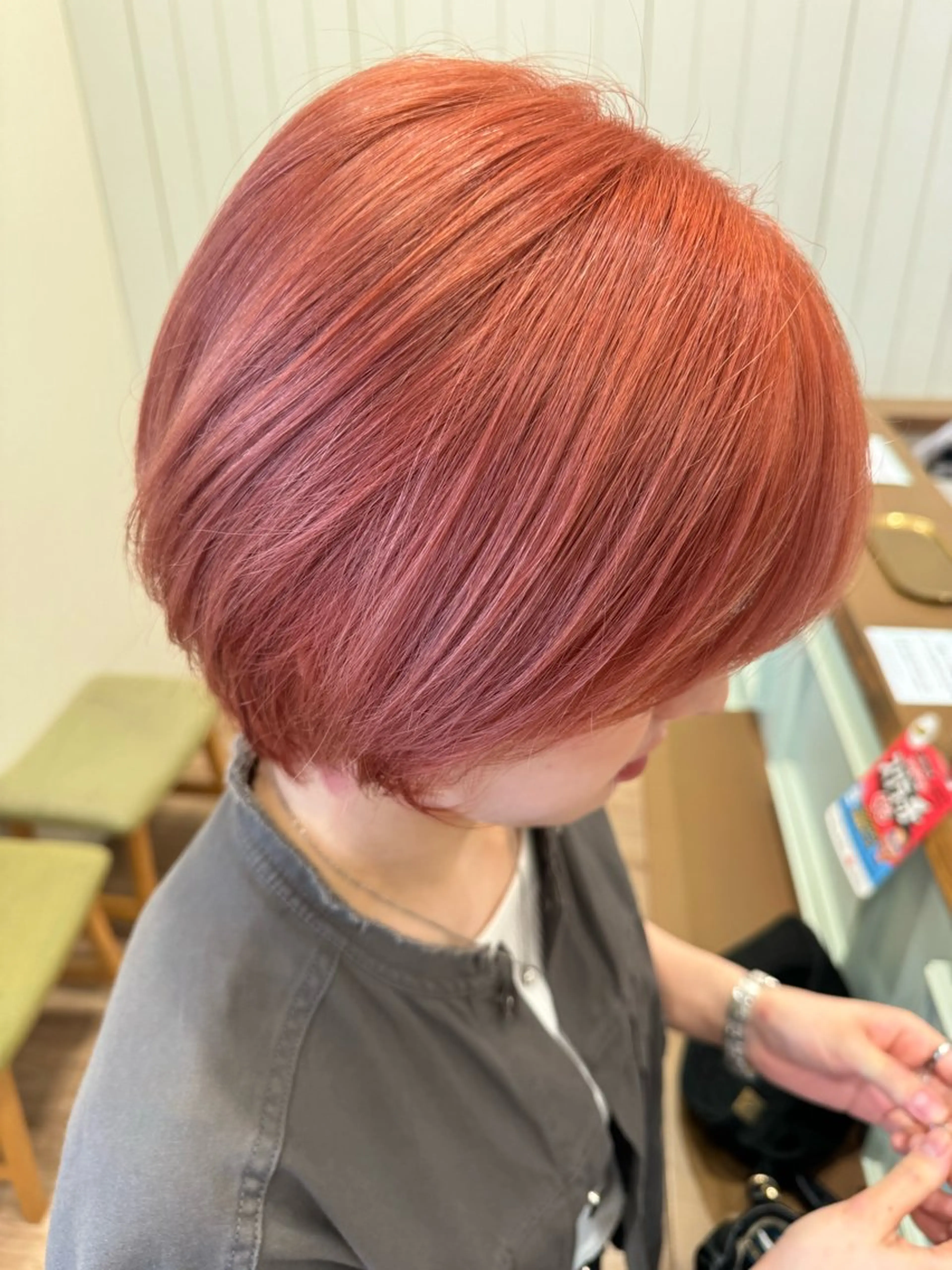 ショート カラー メンズカット/ ブリーチ/かほのヘアスタイル