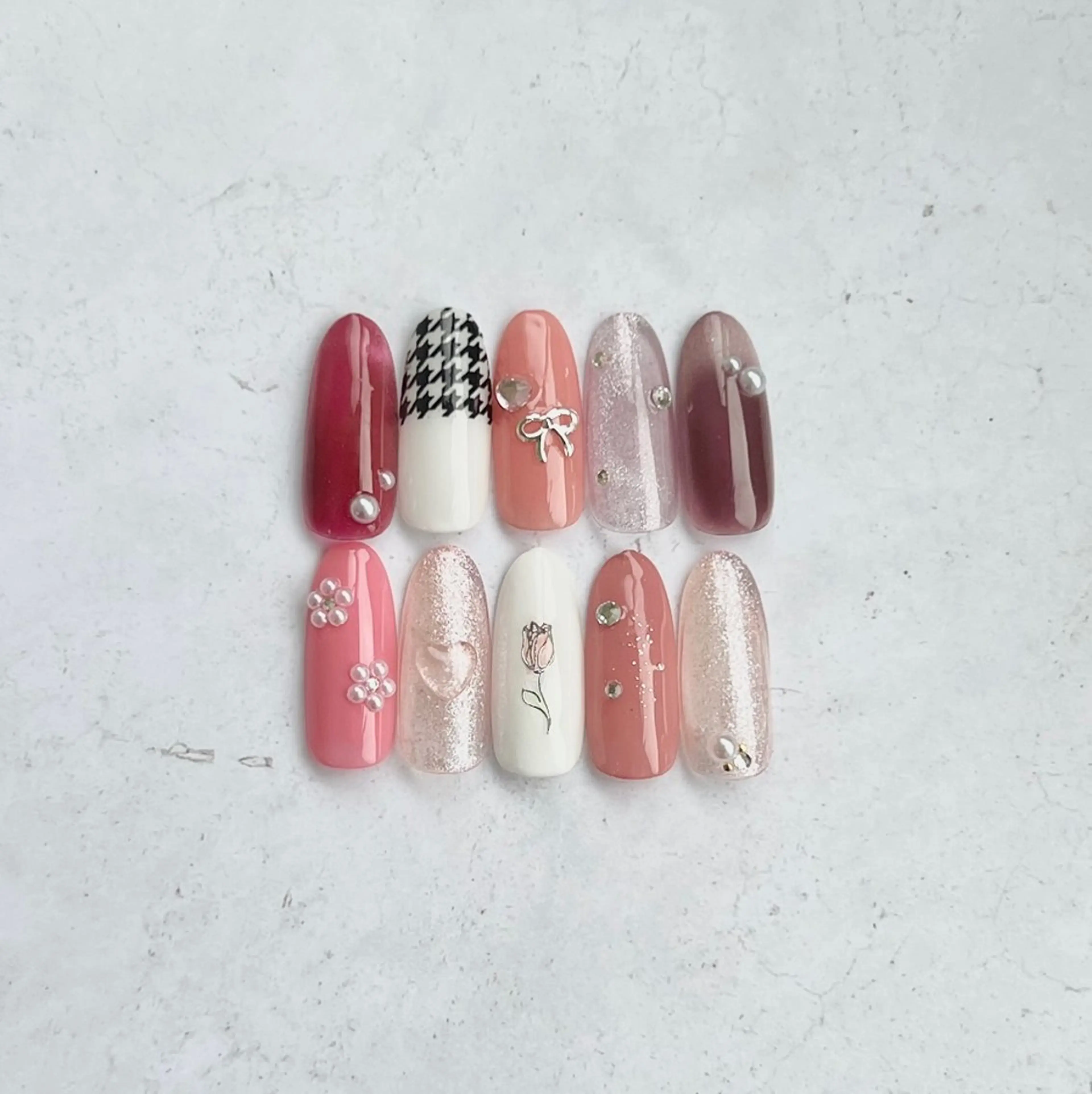 ネイル アートネイル マグネットネイル シンプルネイル ALIISLEI所属・きのした はるかのネイルデザイン