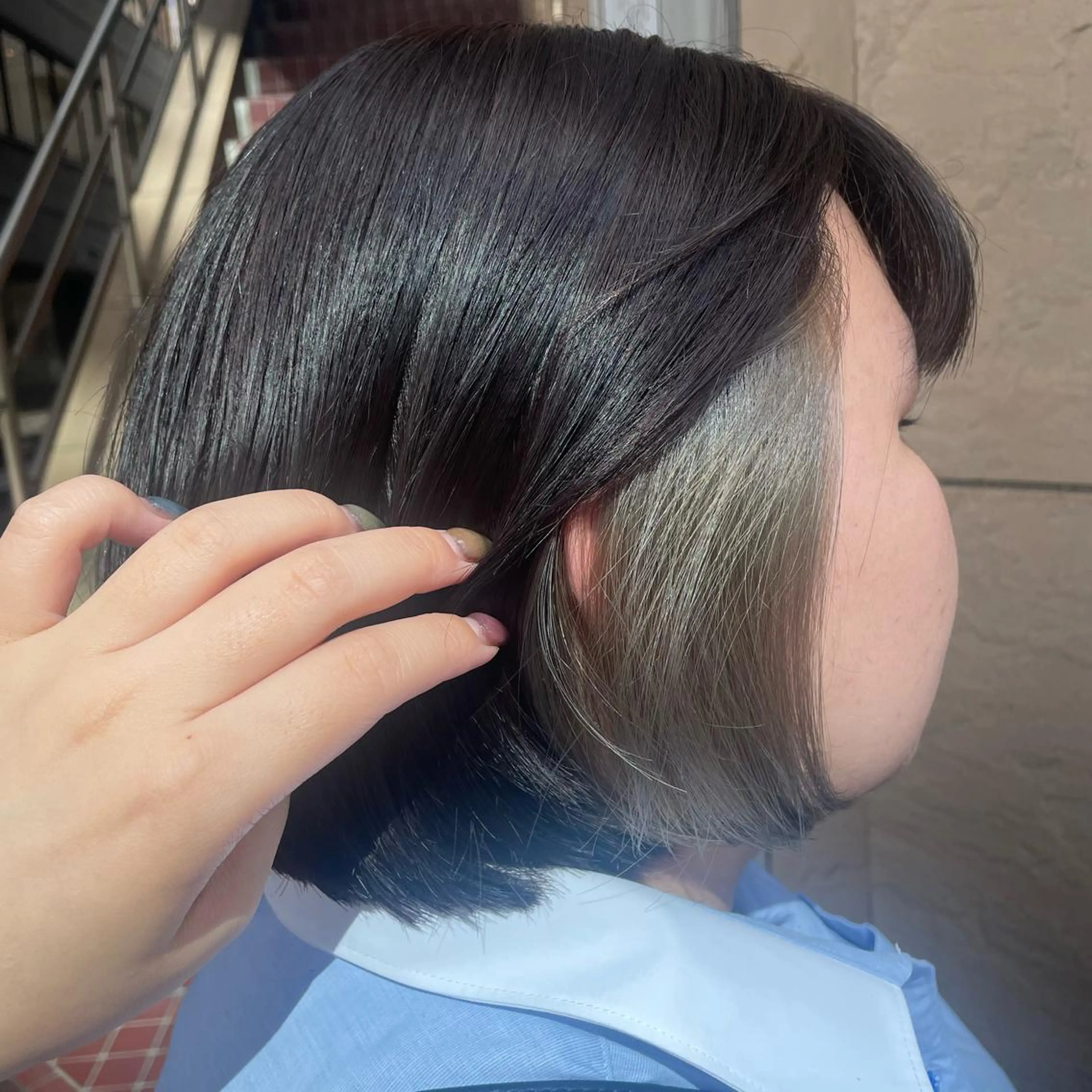 ミディアム カラー 西村 亜弥のヘアスタイル