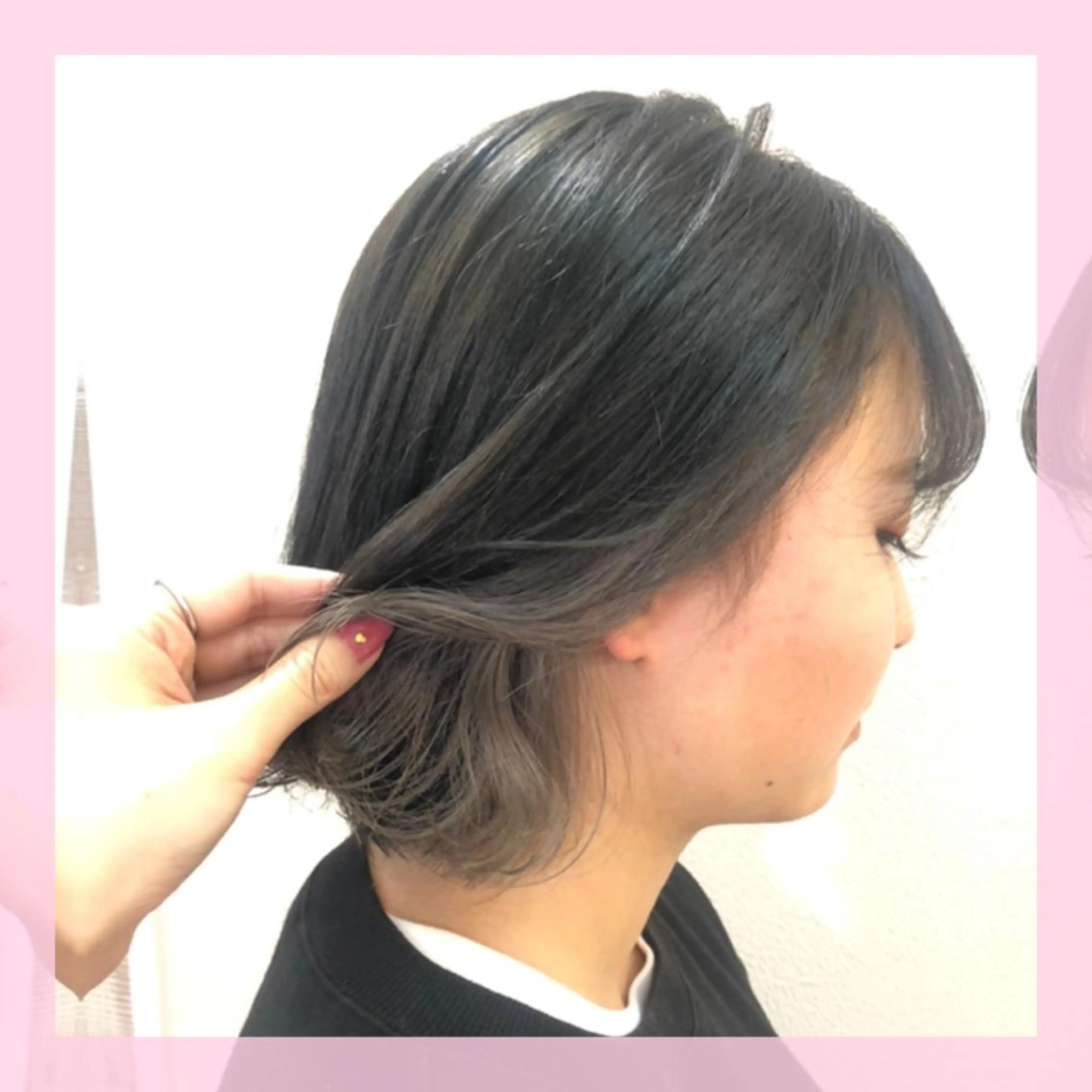 ショート カラー グレージュ インナーカラー カット ヘアカラー plum.所属・🍒前川 🍒のヘアスタイル