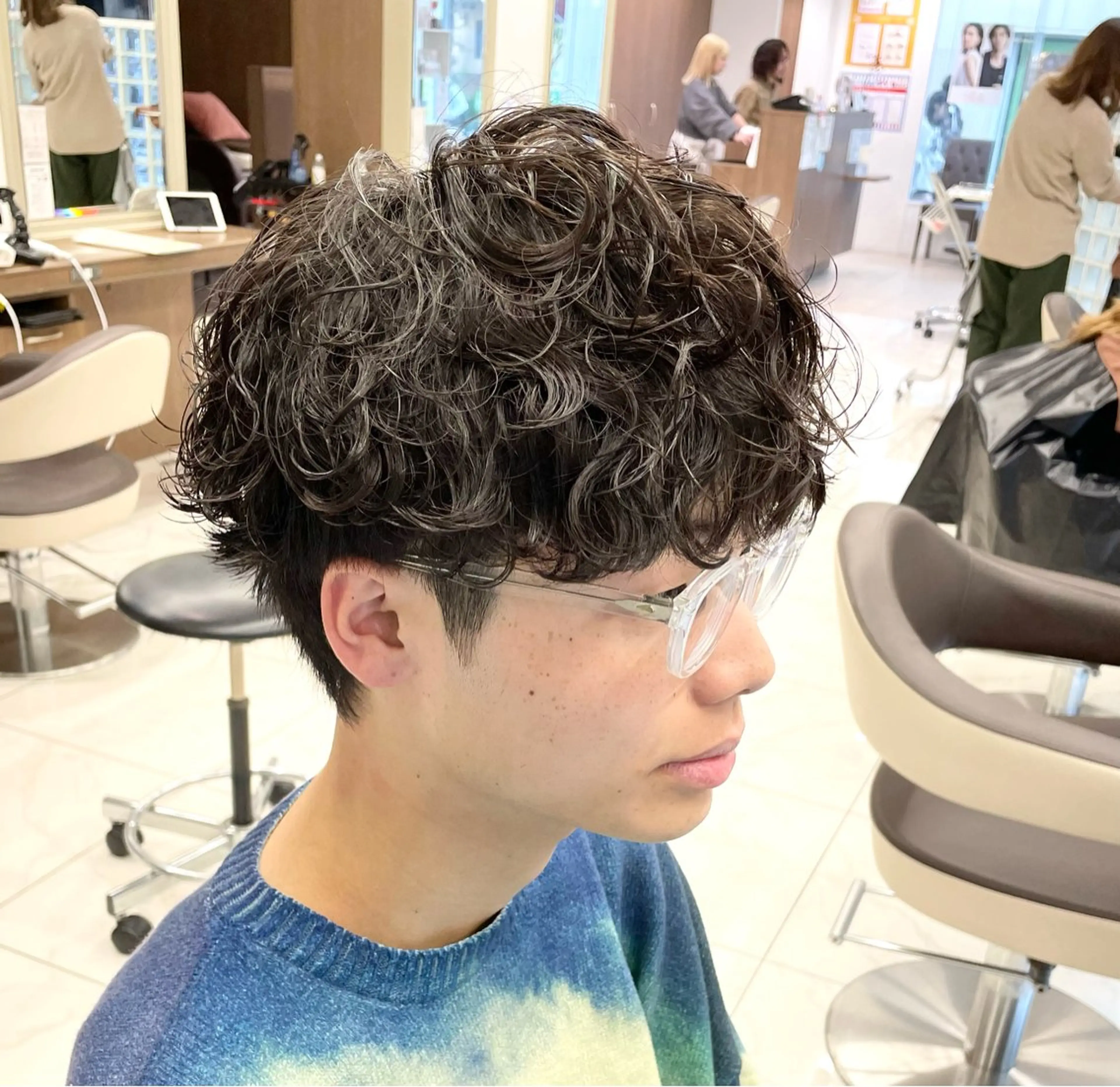 ショート パーマ メンズ 【メンズ特化】 池田大成✂︎のヘアスタイル