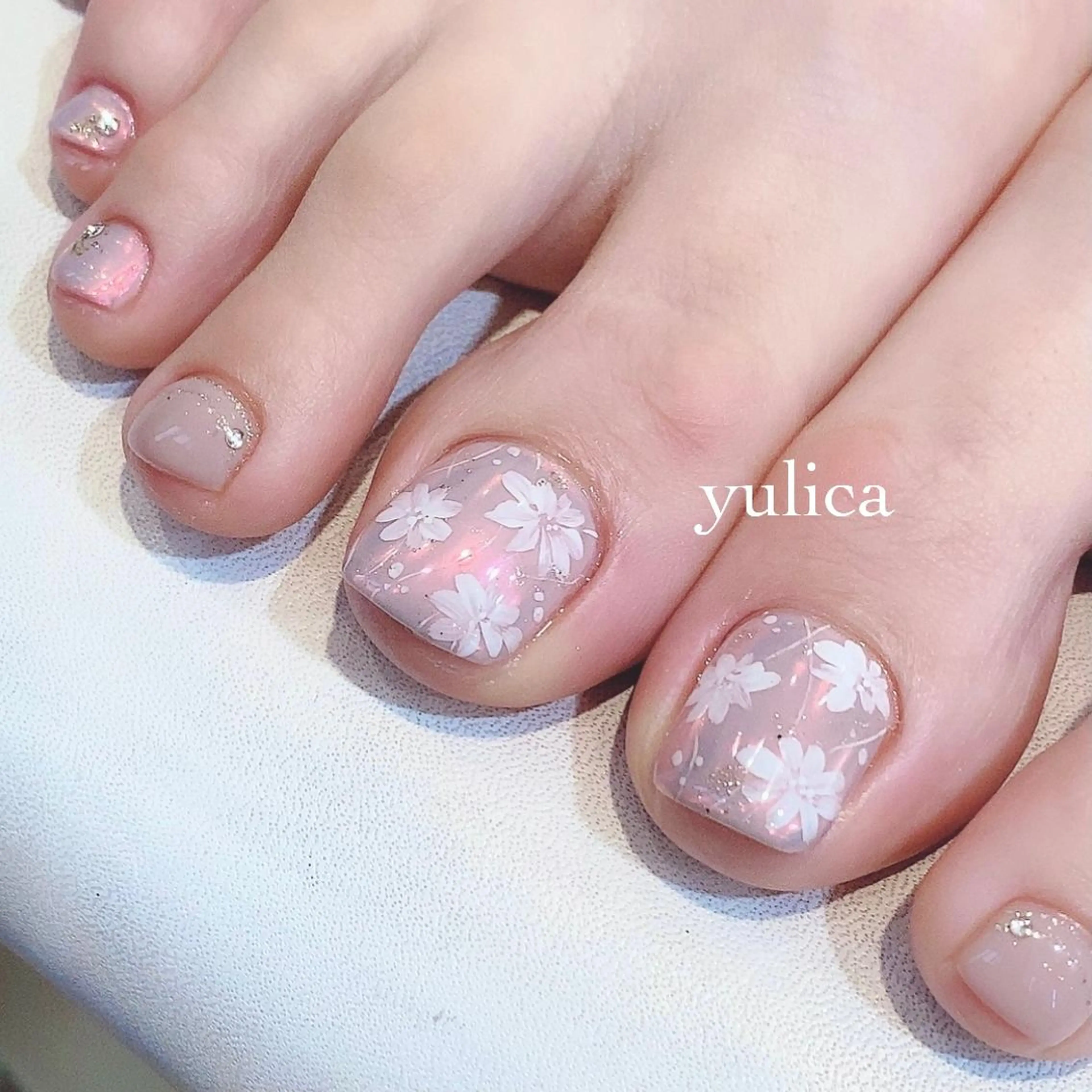 フットワンカラー + アート2本 オフありOK!の写真